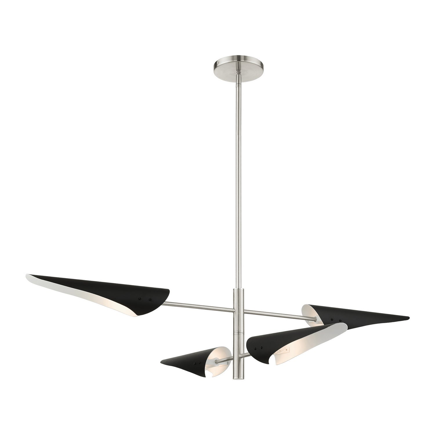 Livex Lighting - 49494-91 - Four Light Chandelier - Capistrano - Brushed Nickel