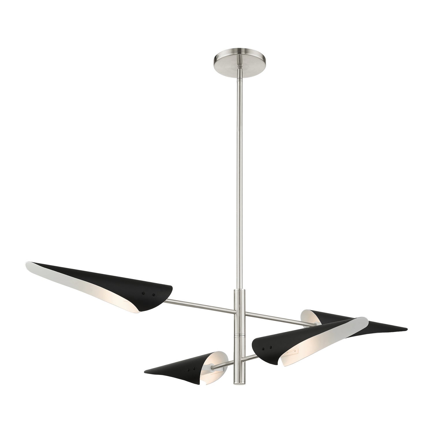 Livex Lighting - 49494-91 - Four Light Chandelier - Capistrano - Brushed Nickel