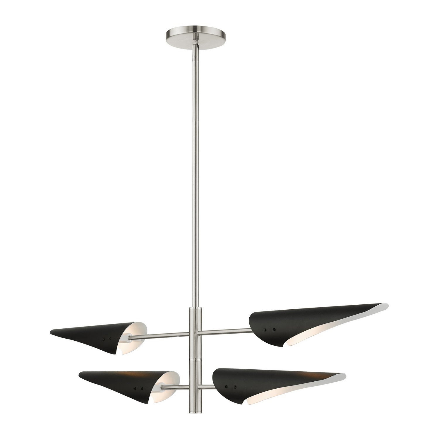 Livex Lighting - 49494-91 - Four Light Chandelier - Capistrano - Brushed Nickel
