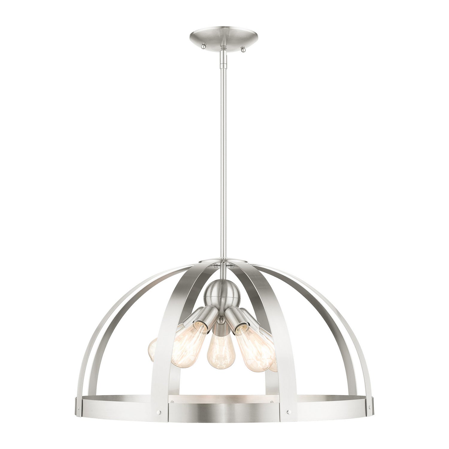 Livex Lighting - 49645-91 - Five Light Chandelier - Stoneridge - Brushed Nickel
