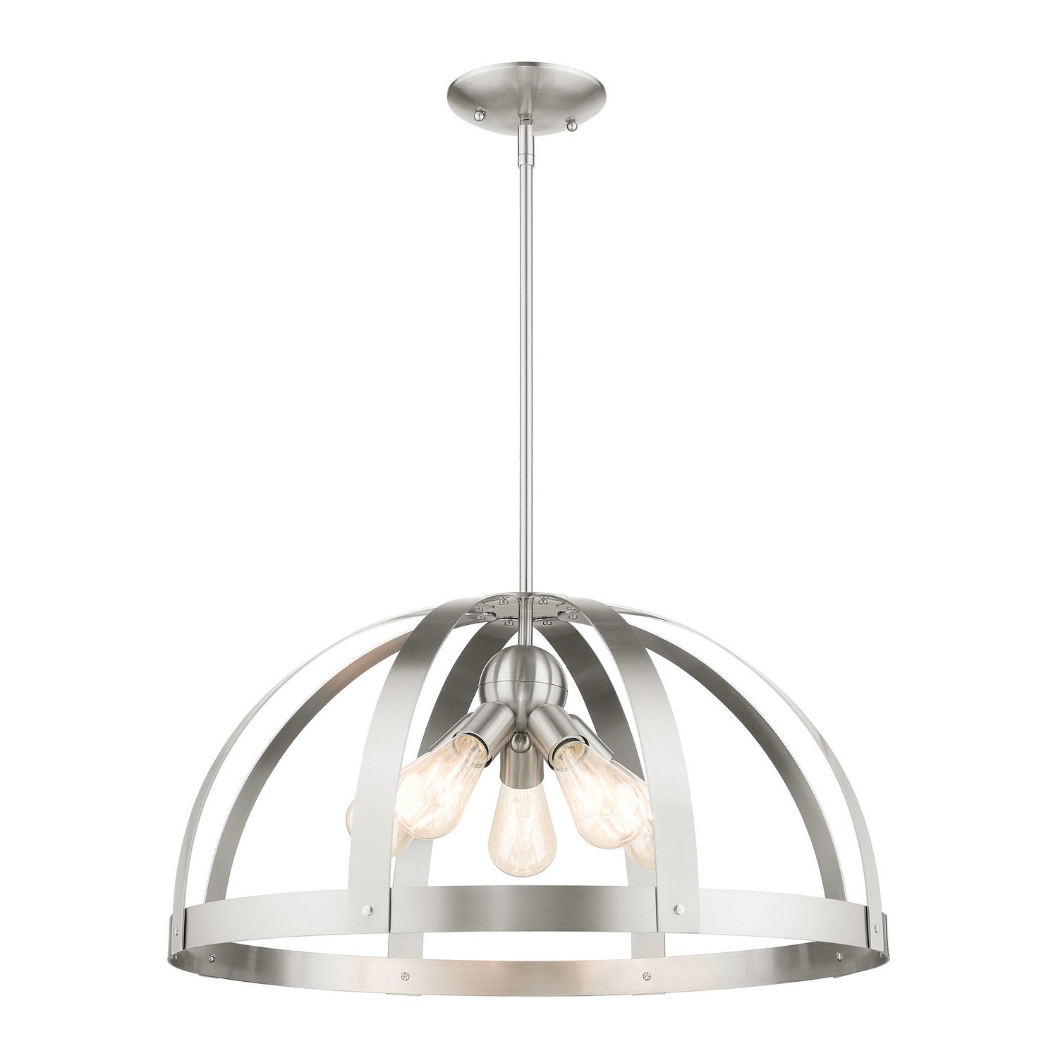Livex Lighting - 49645-91 - Five Light Chandelier - Stoneridge - Brushed Nickel
