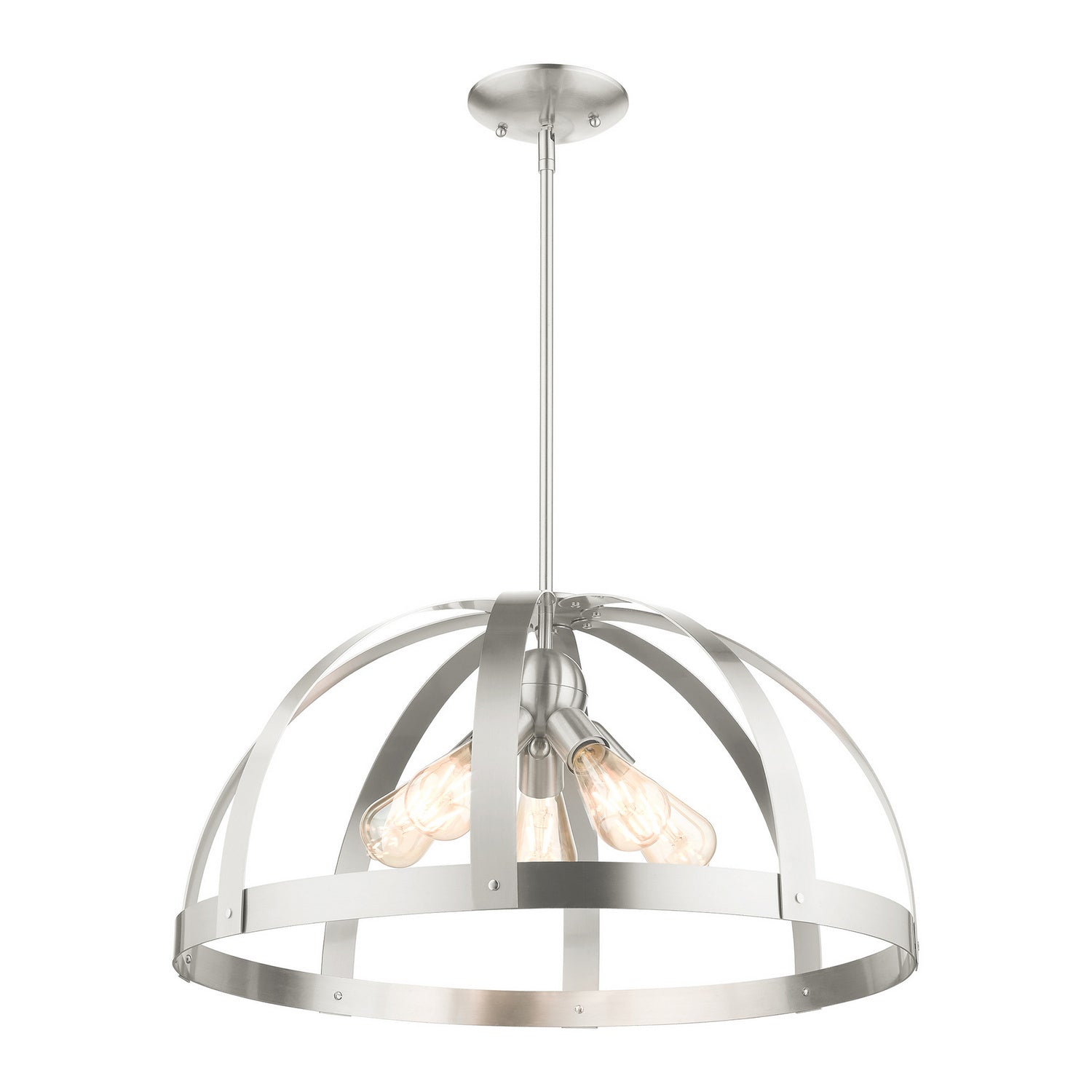 Livex Lighting - 49645-91 - Five Light Chandelier - Stoneridge - Brushed Nickel