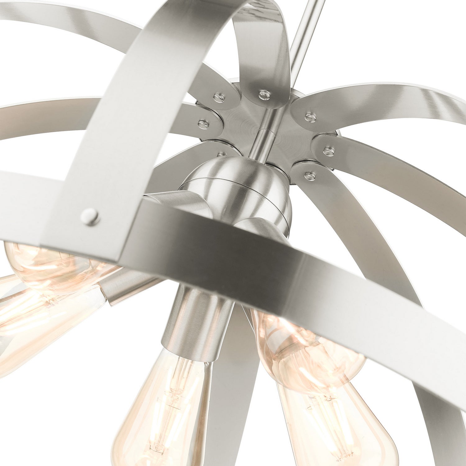 Livex Lighting - 49645-91 - Five Light Chandelier - Stoneridge - Brushed Nickel