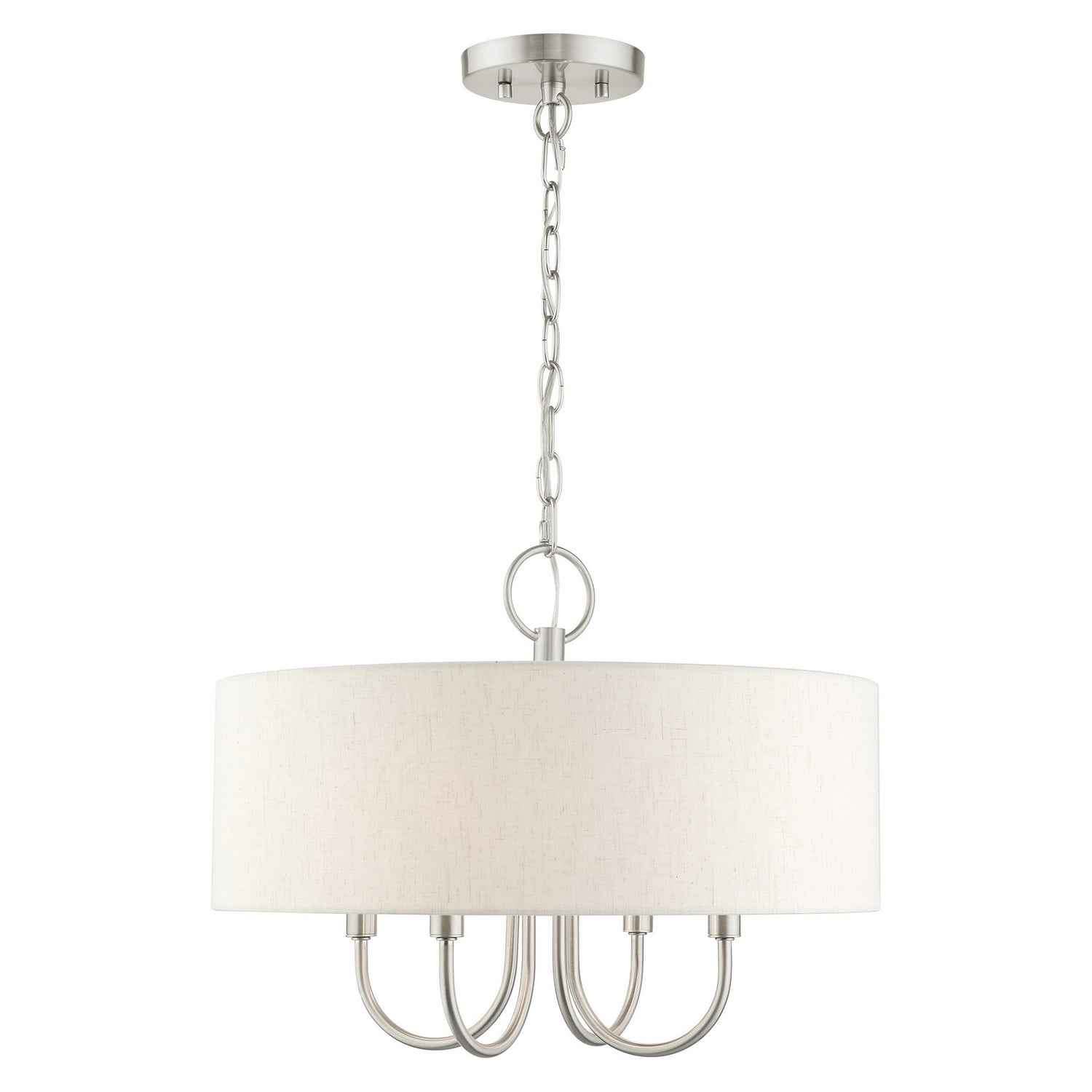 Livex Lighting - 49804-91 - Four Light Chandelier - Blossom - Brushed Nickel