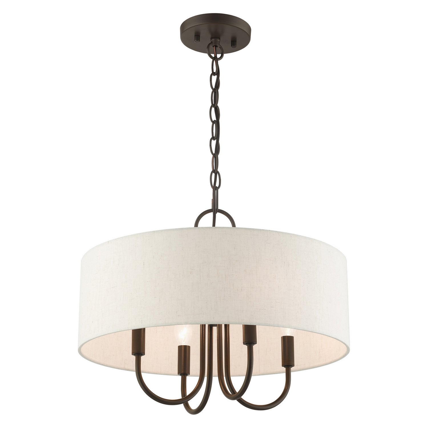 Livex Lighting - 49804-92 - Four Light Chandelier - Blossom - English Bronze