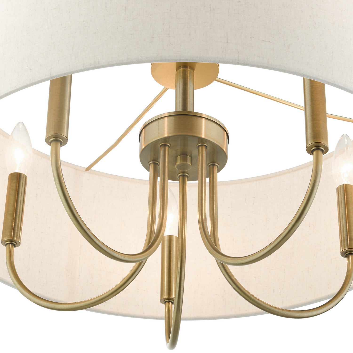 Livex Lighting - 49805-01 - Five Light Chandelier - Blossom - Antique Brass
