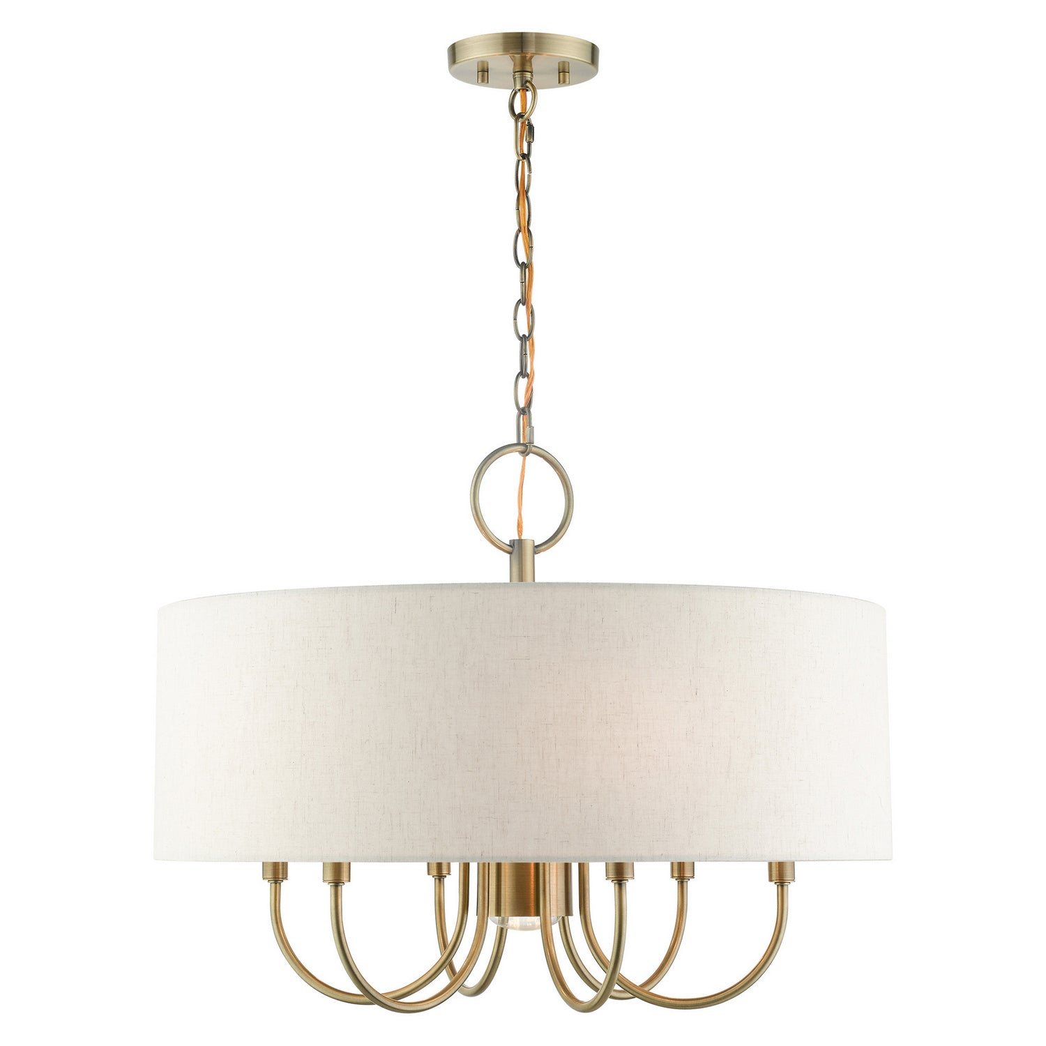 Livex Lighting - 49806-01 - Seven Light Chandelier - Blossom - Antique Brass