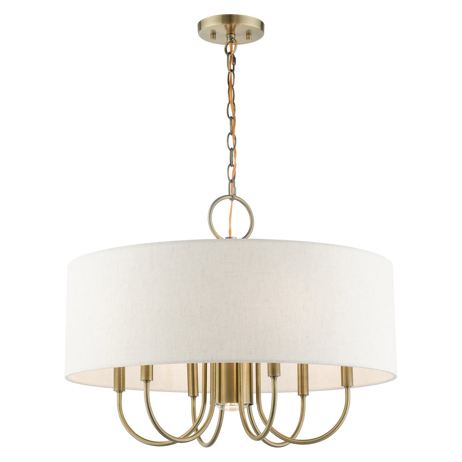 Livex Lighting - 49806-01 - Seven Light Chandelier - Blossom - Antique Brass