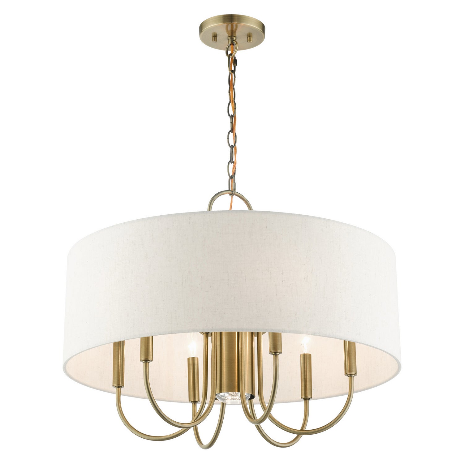 Livex Lighting - 49806-01 - Seven Light Chandelier - Blossom - Antique Brass