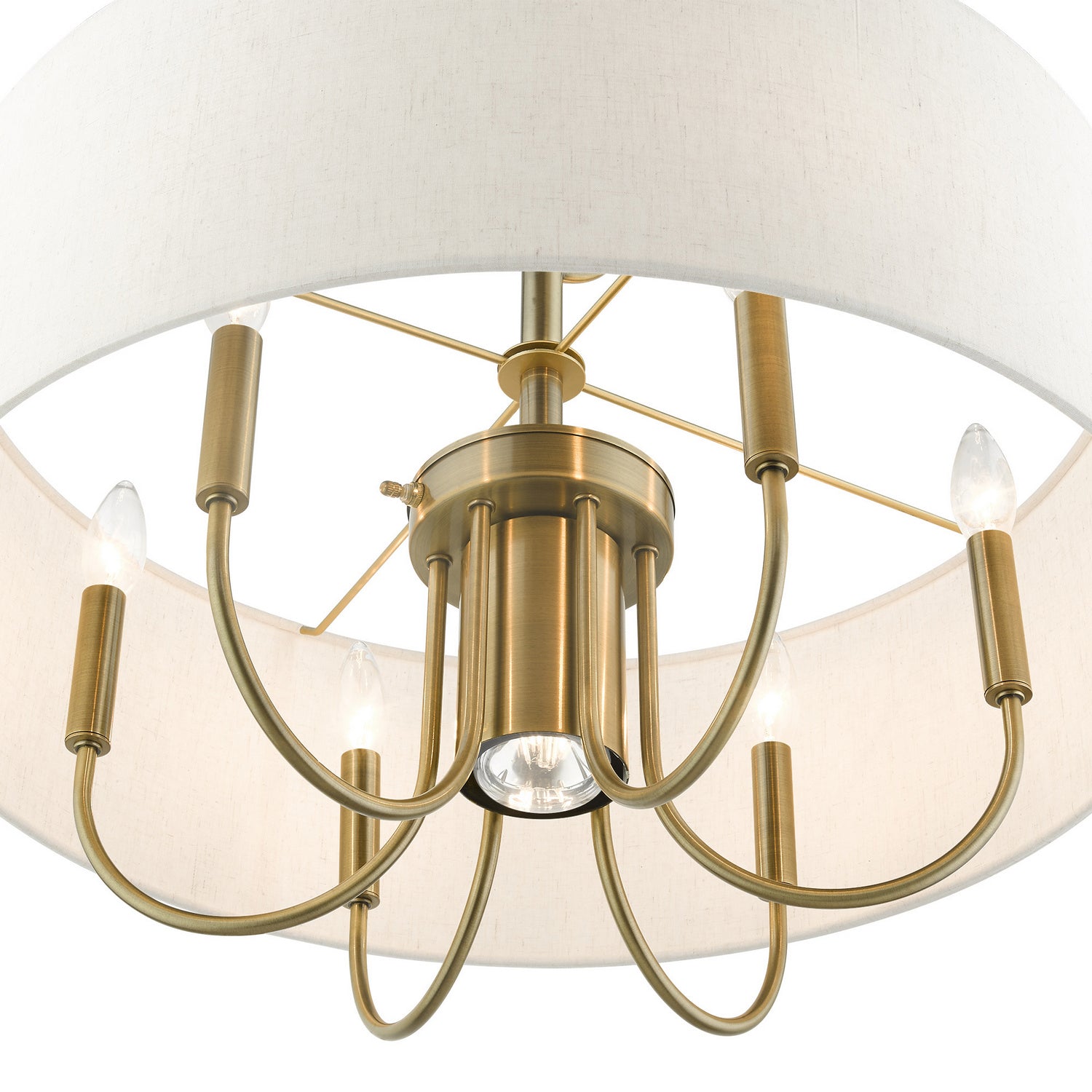 Livex Lighting - 49806-01 - Seven Light Chandelier - Blossom - Antique Brass