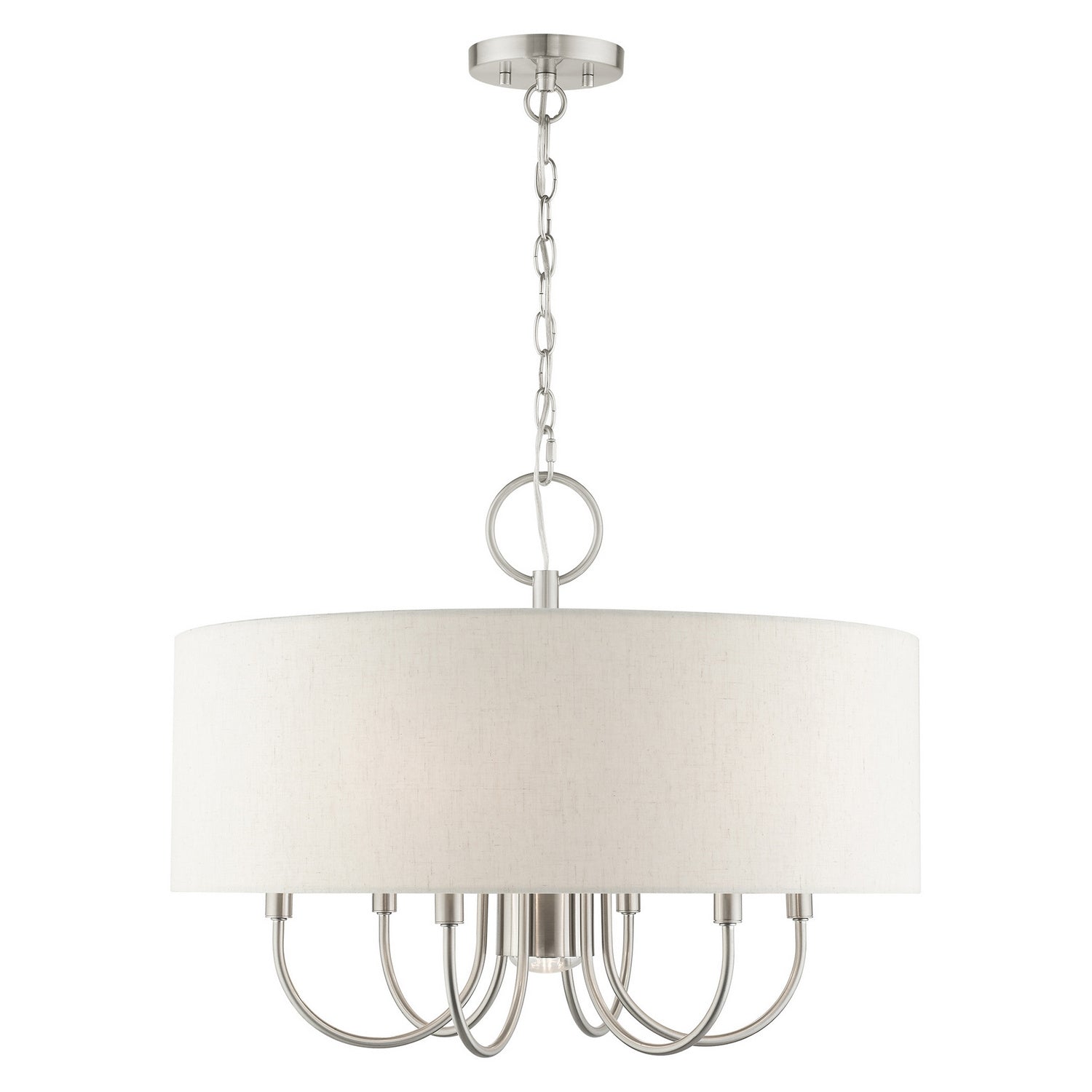 Livex Lighting - 49806-91 - Seven Light Chandelier - Blossom - Brushed Nickel