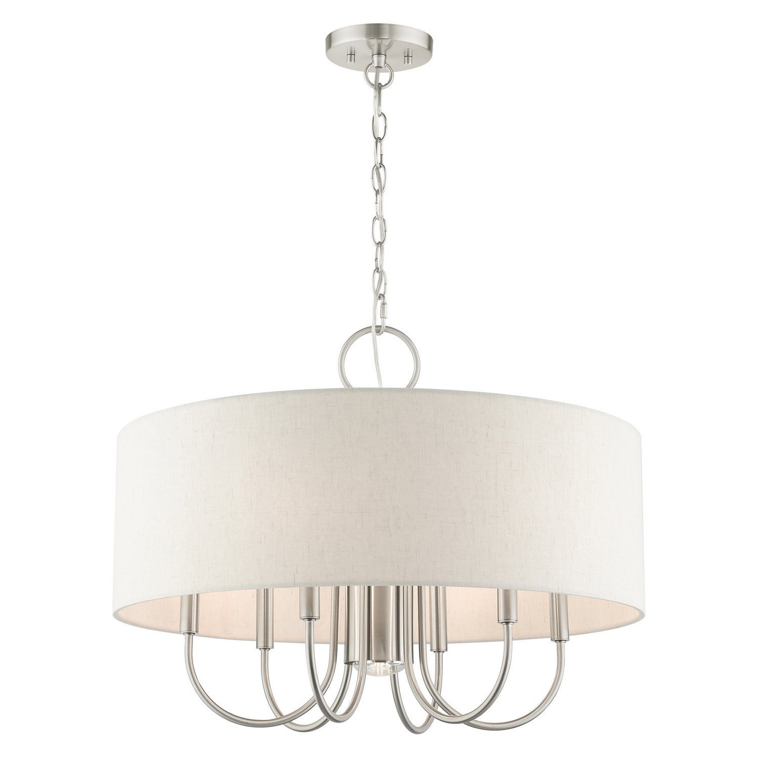 Livex Lighting - 49806-91 - Seven Light Chandelier - Blossom - Brushed Nickel