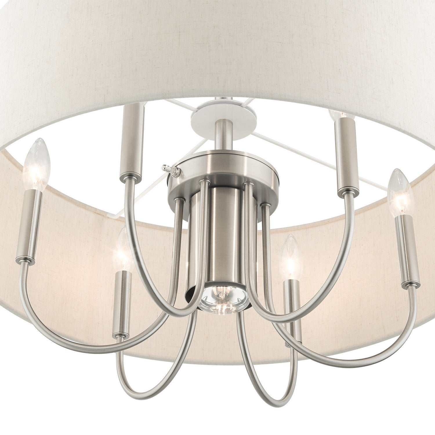 Livex Lighting - 49806-91 - Seven Light Chandelier - Blossom - Brushed Nickel