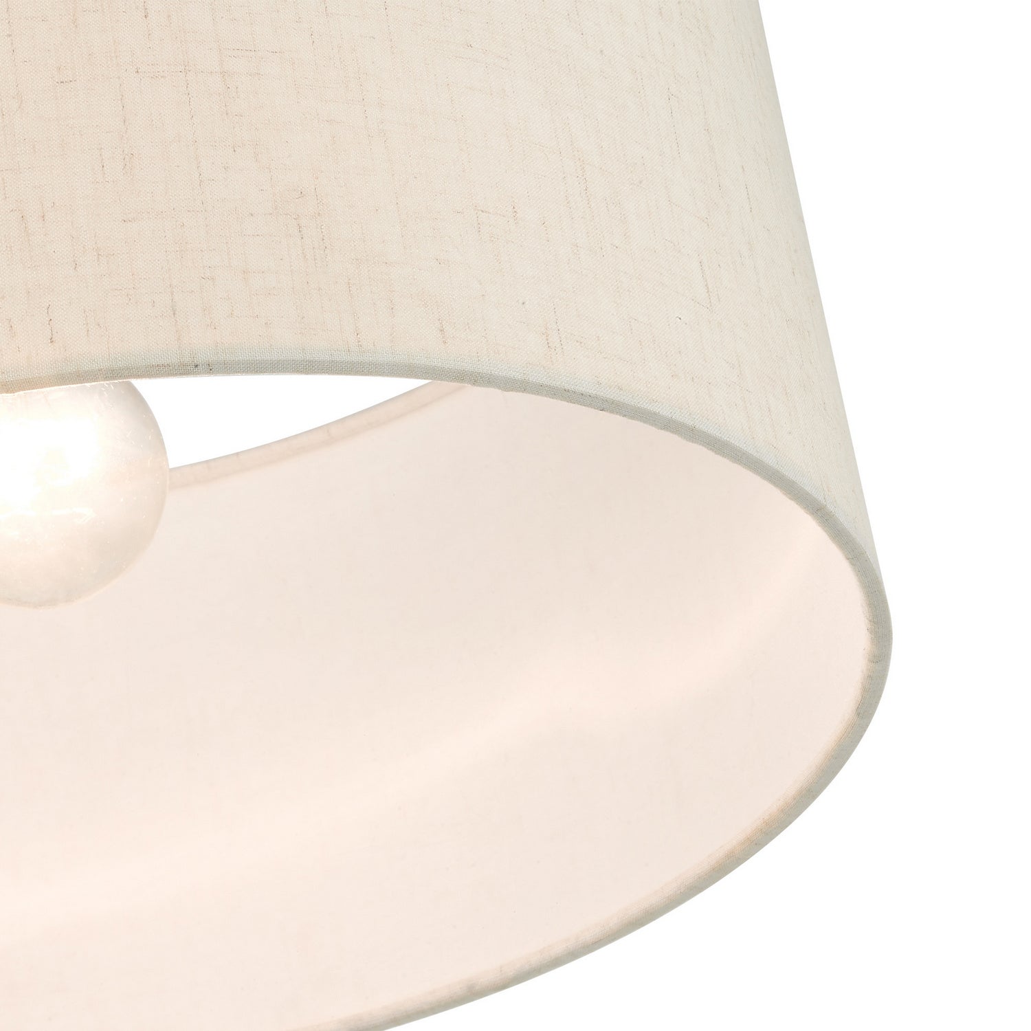 Livex Lighting - 49809-91 - One Light Semi Flush Mount - Blossom - Brushed Nickel