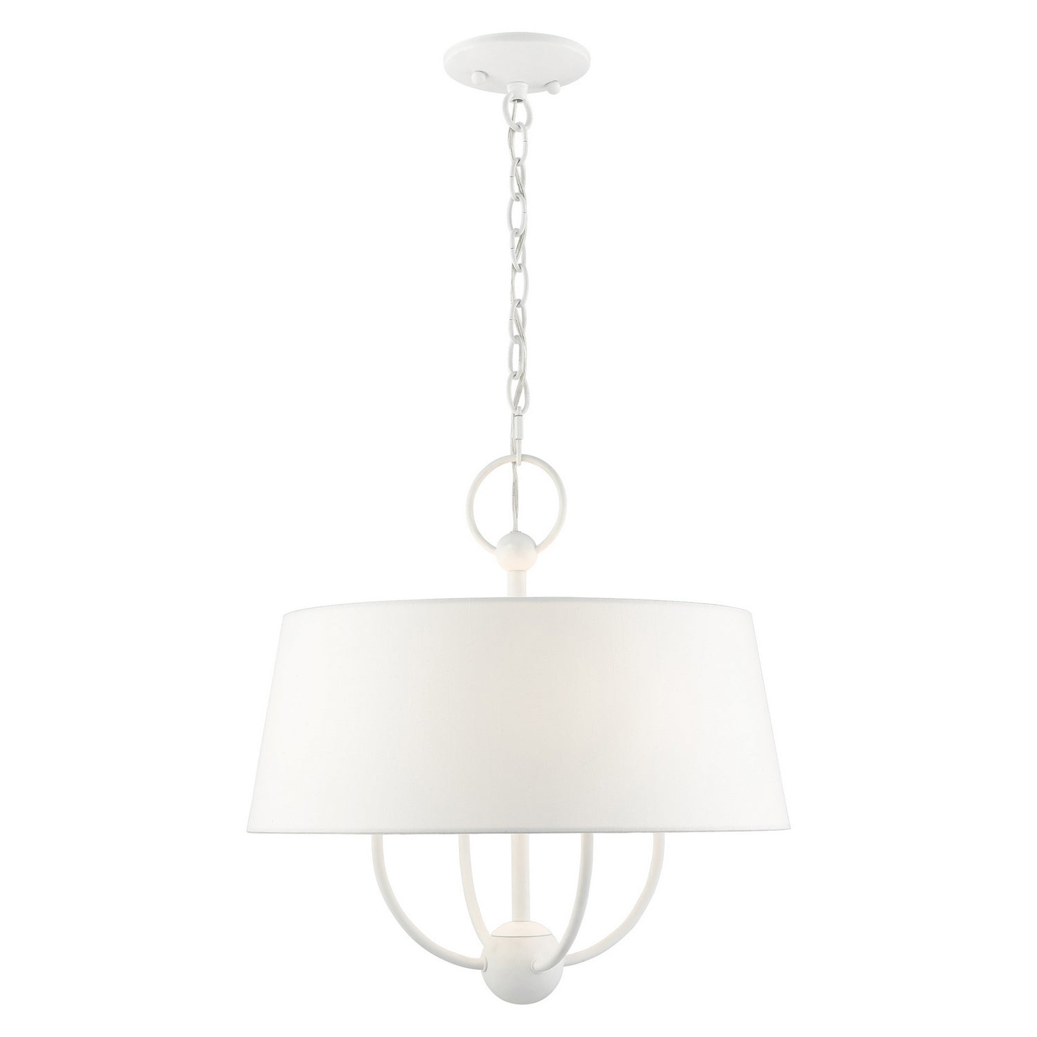 Livex Lighting - 49844-03 - Four Light Chandelier - Ridgecrest - White