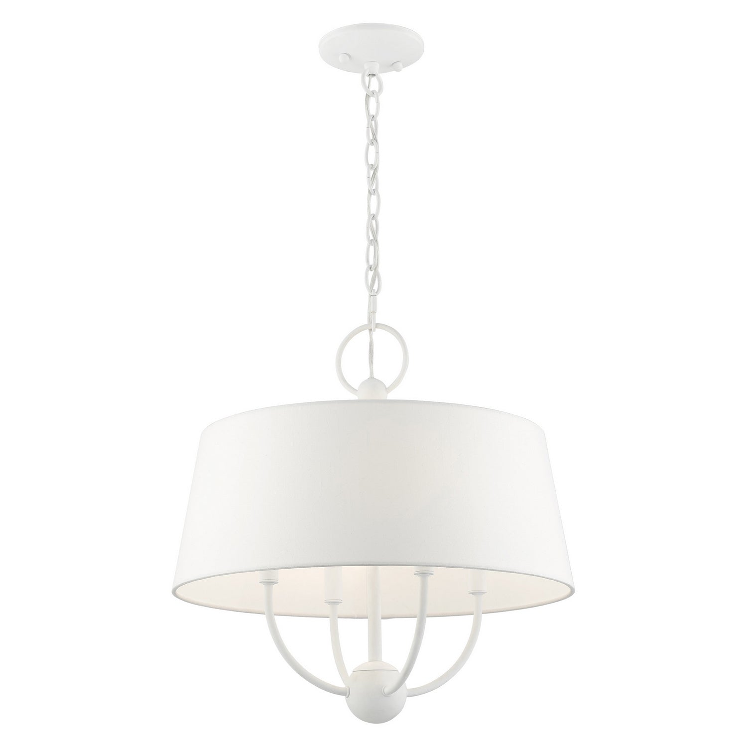 Livex Lighting - 49844-03 - Four Light Chandelier - Ridgecrest - White