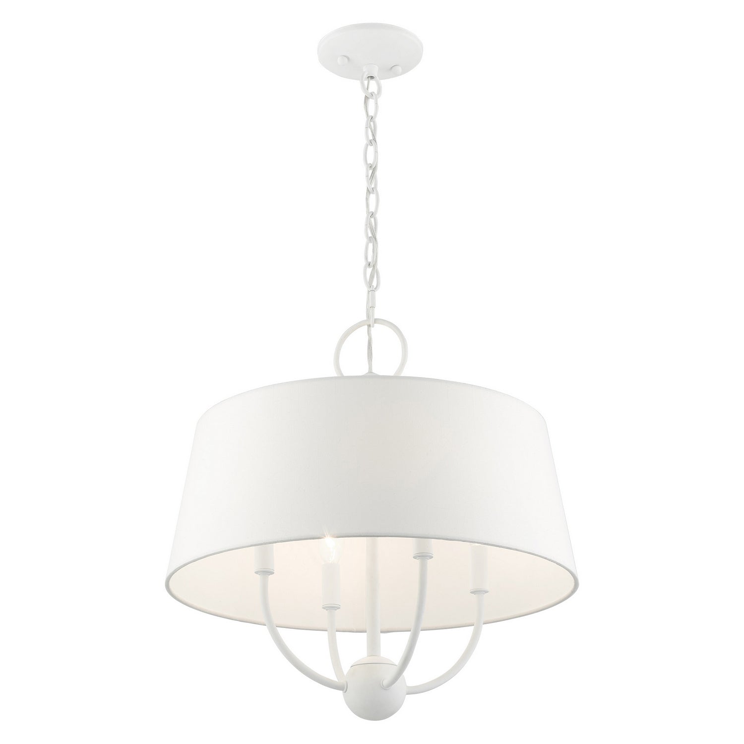 Livex Lighting - 49844-03 - Four Light Chandelier - Ridgecrest - White