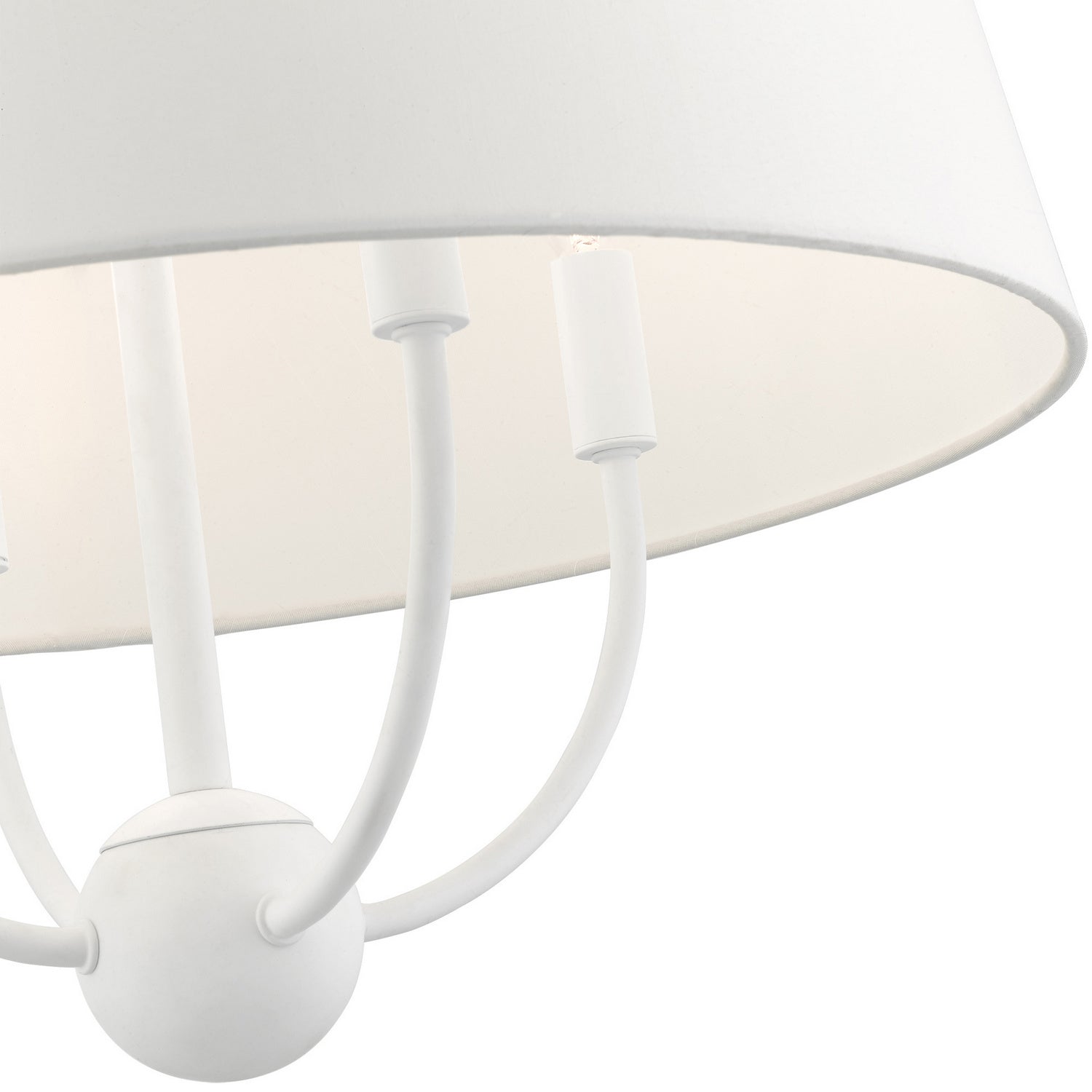 Livex Lighting - 49844-03 - Four Light Chandelier - Ridgecrest - White