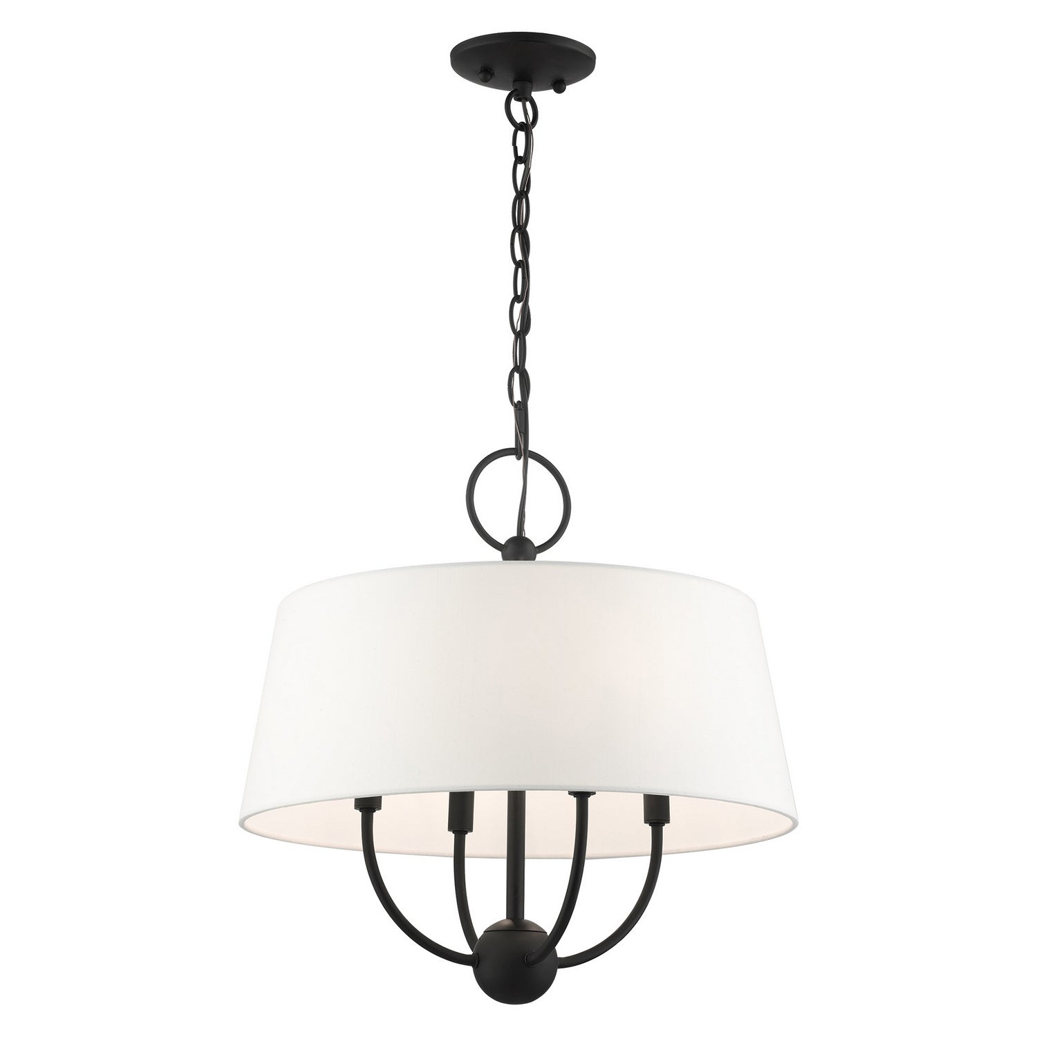 Livex Lighting - 49844-04 - Four Light Chandelier - Ridgecrest - Black