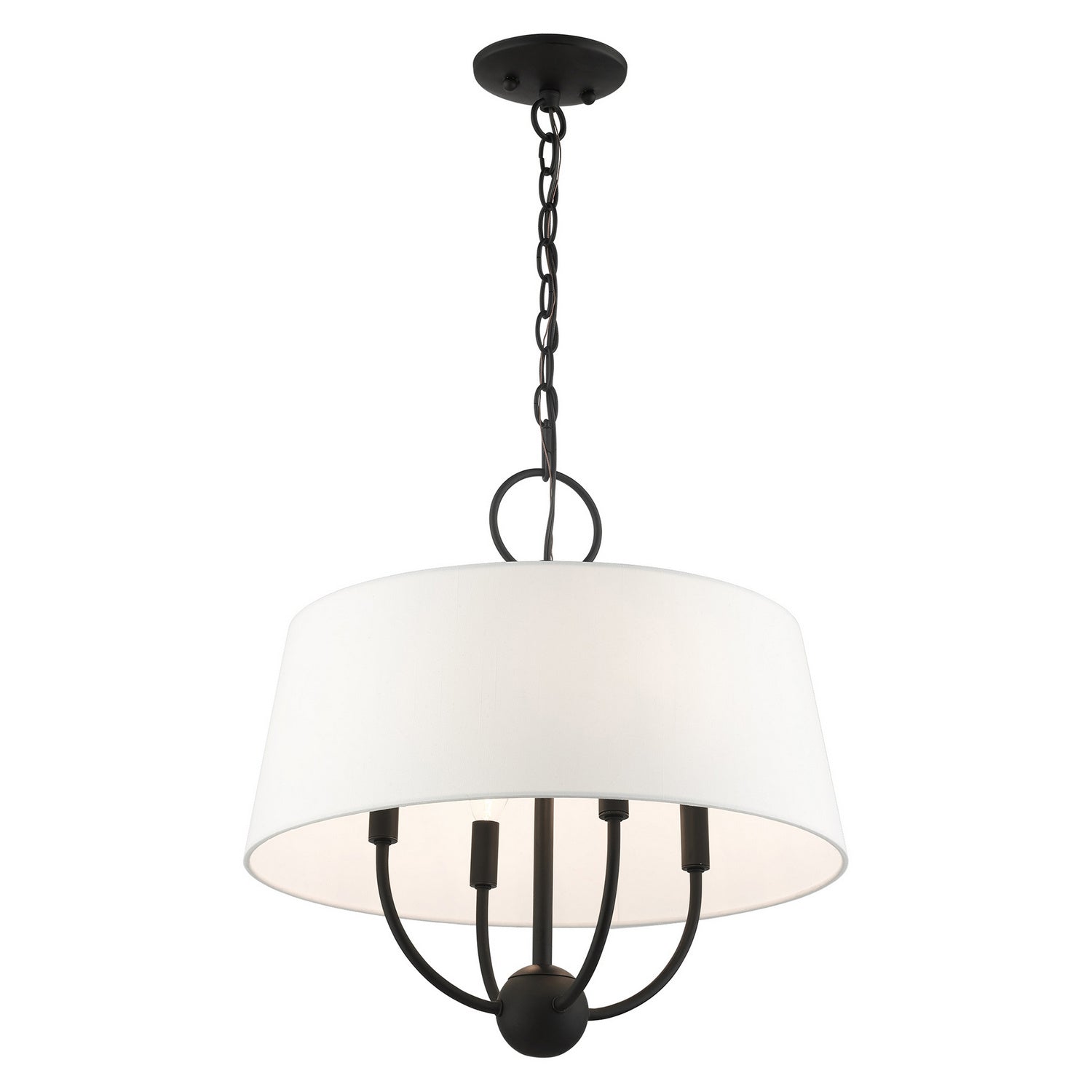 Livex Lighting - 49844-04 - Four Light Chandelier - Ridgecrest - Black