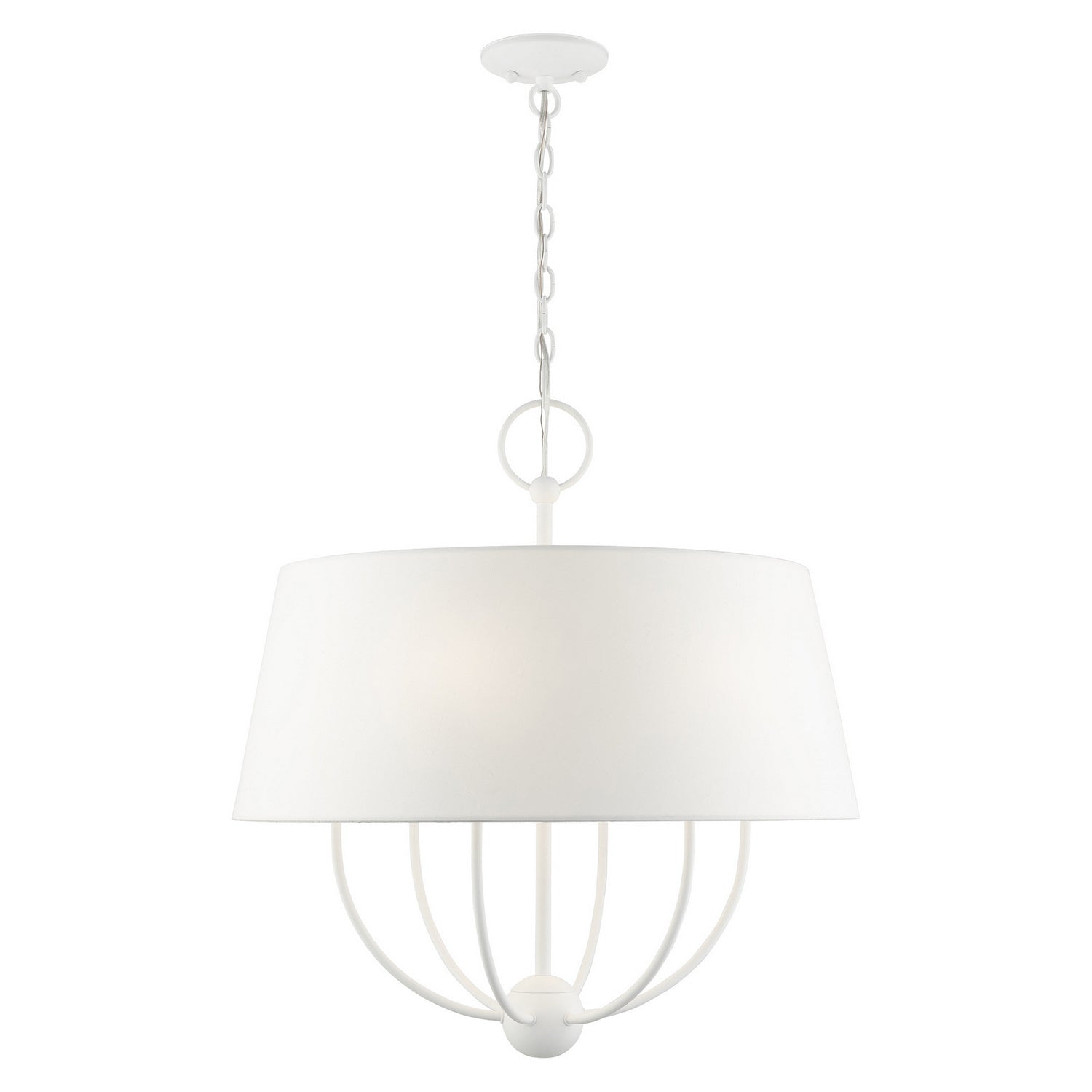 Livex Lighting - 49846-03 - Six Light Chandelier - Ridgecrest - White