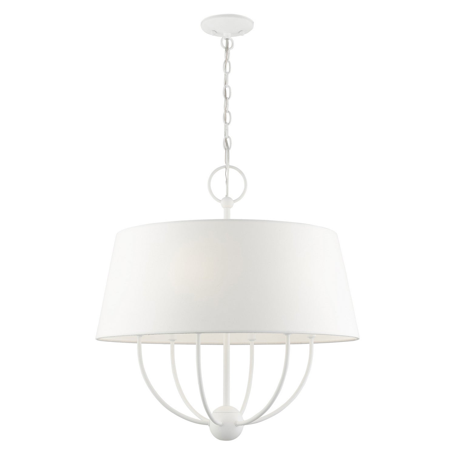 Livex Lighting - 49846-03 - Six Light Chandelier - Ridgecrest - White