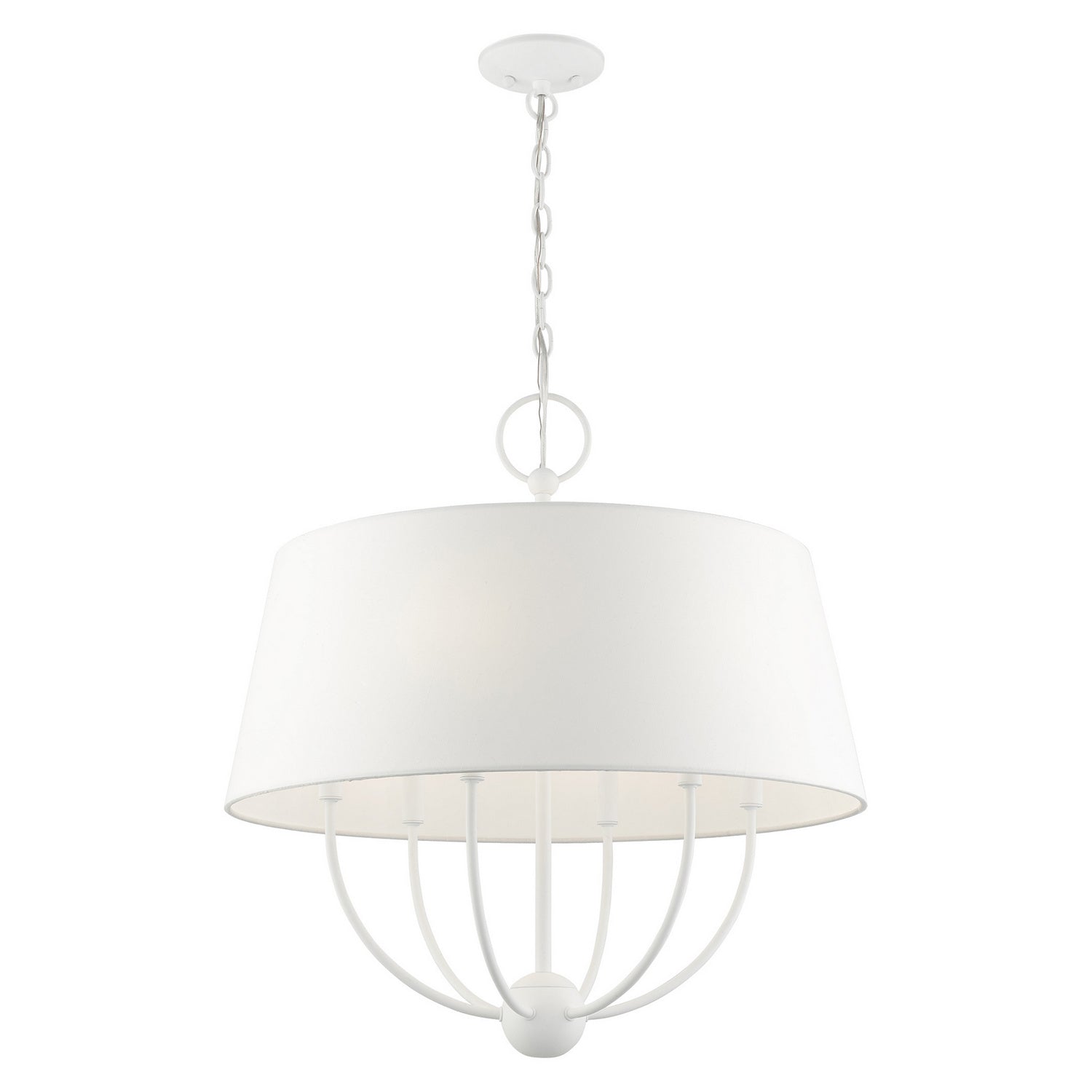 Livex Lighting - 49846-03 - Six Light Chandelier - Ridgecrest - White