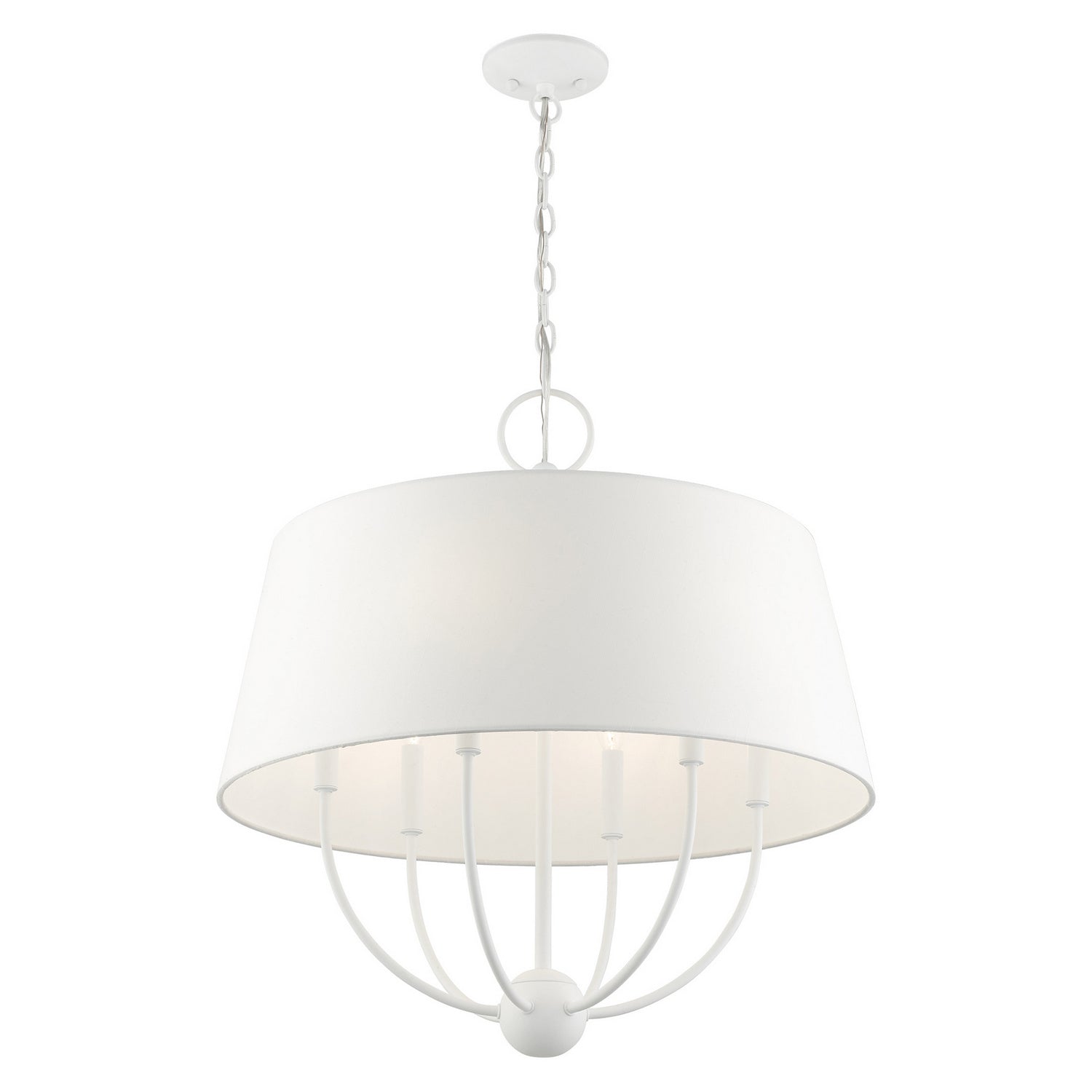 Livex Lighting - 49846-03 - Six Light Chandelier - Ridgecrest - White