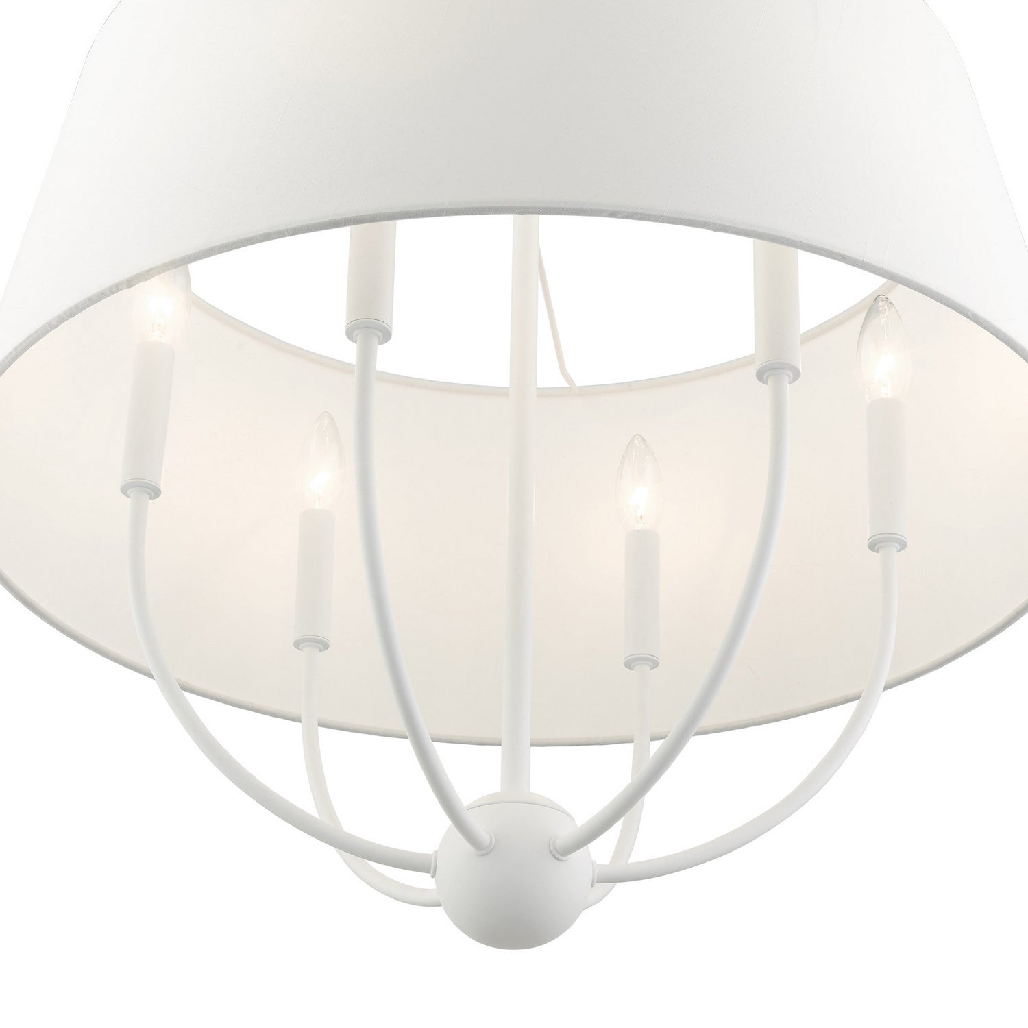 Livex Lighting - 49846-03 - Six Light Chandelier - Ridgecrest - White