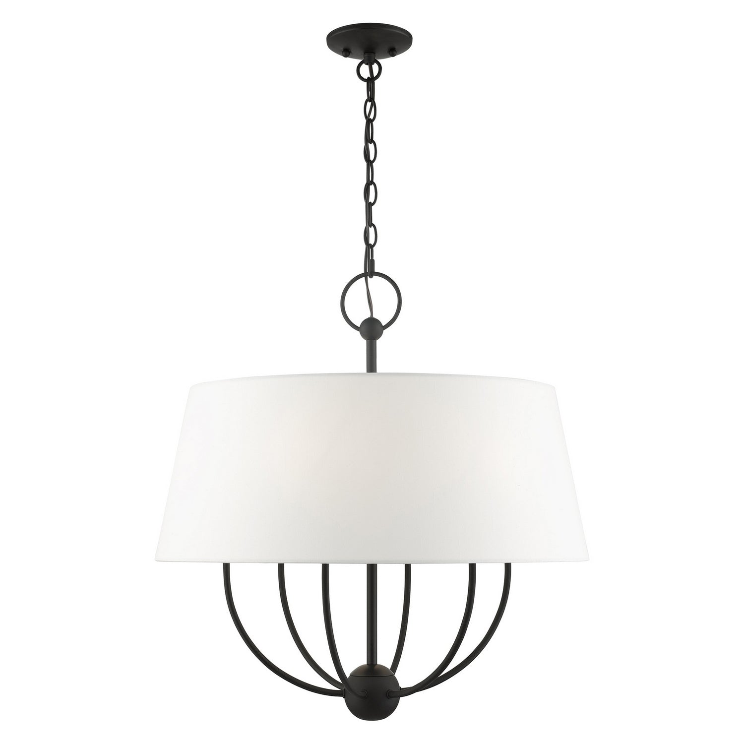 Livex Lighting - 49846-04 - Six Light Chandelier - Ridgecrest - Black