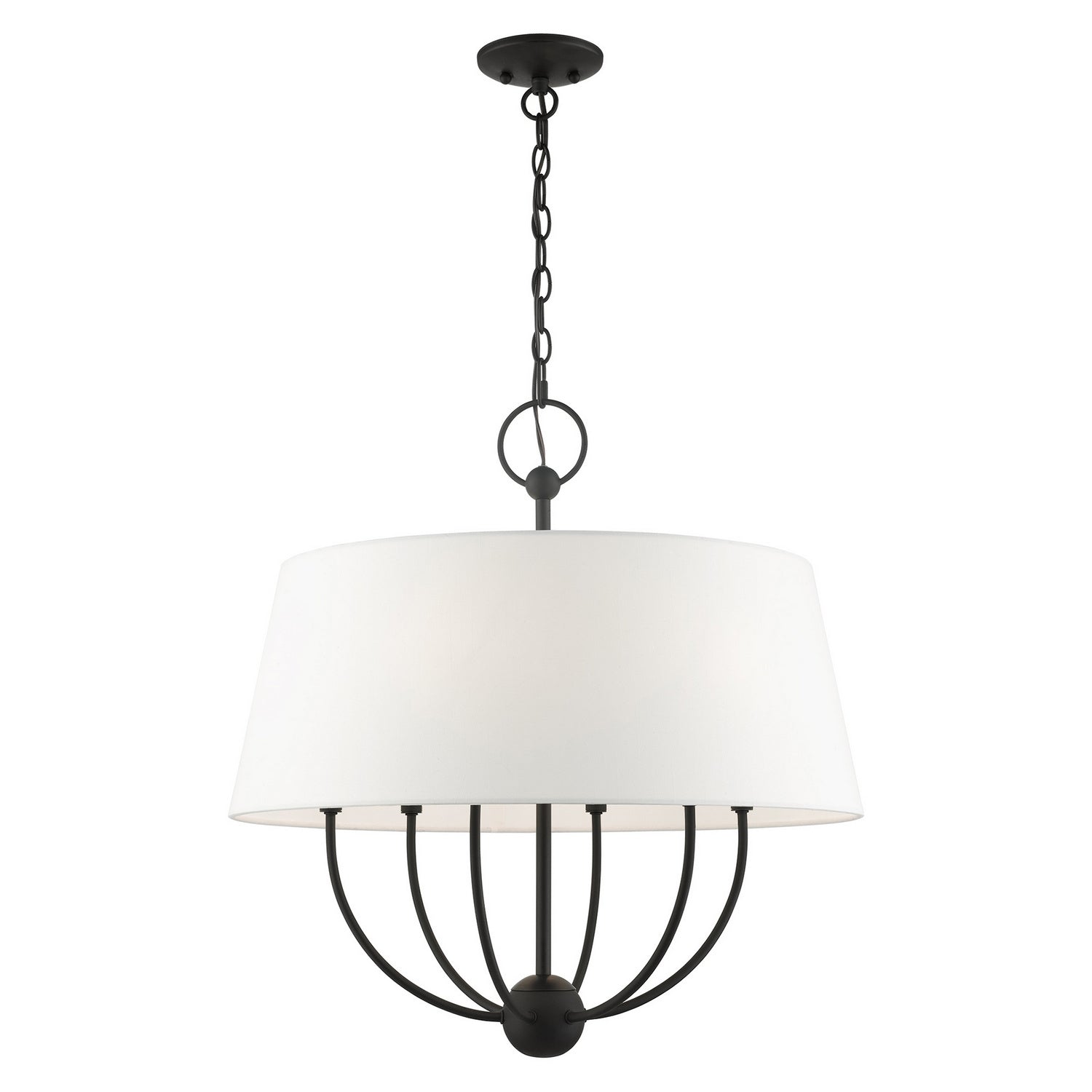 Livex Lighting - 49846-04 - Six Light Chandelier - Ridgecrest - Black