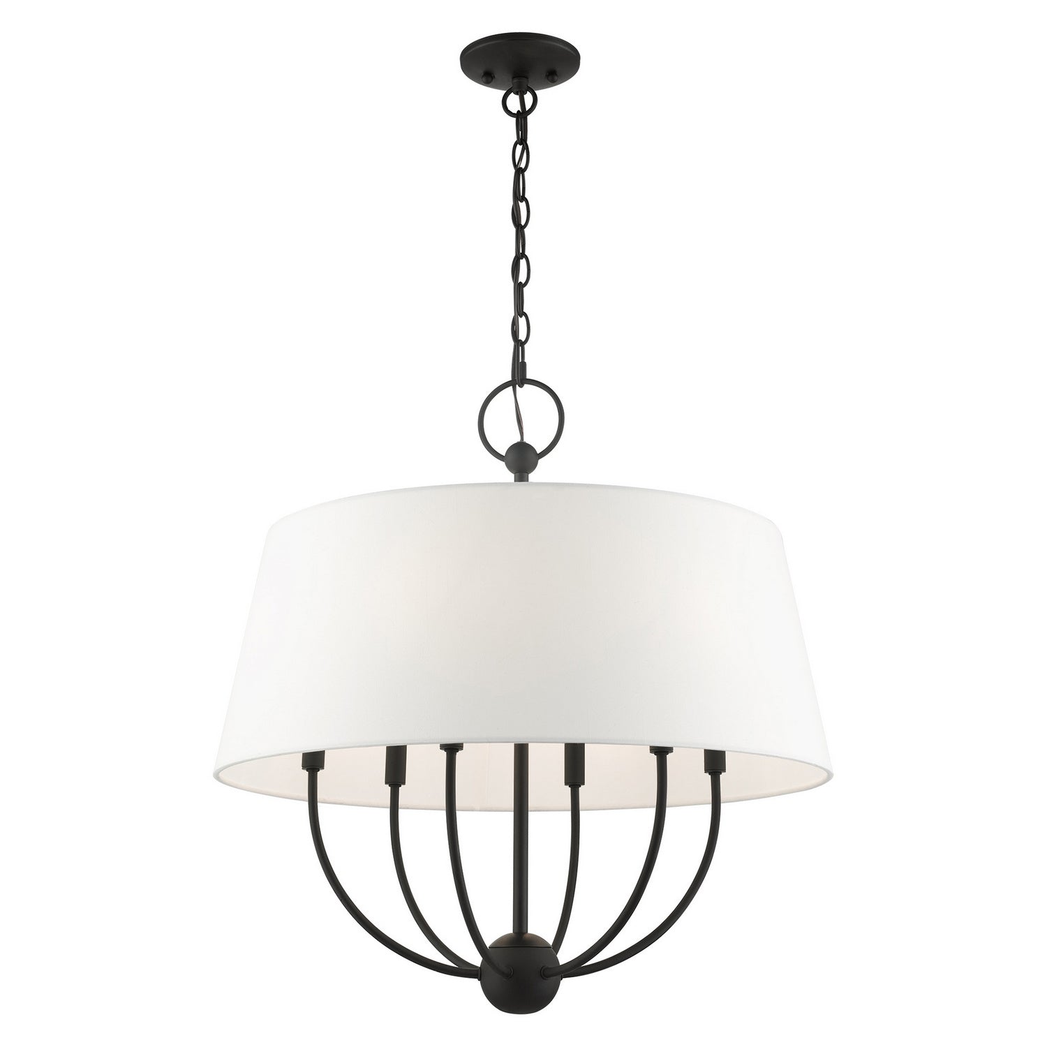 Livex Lighting - 49846-04 - Six Light Chandelier - Ridgecrest - Black