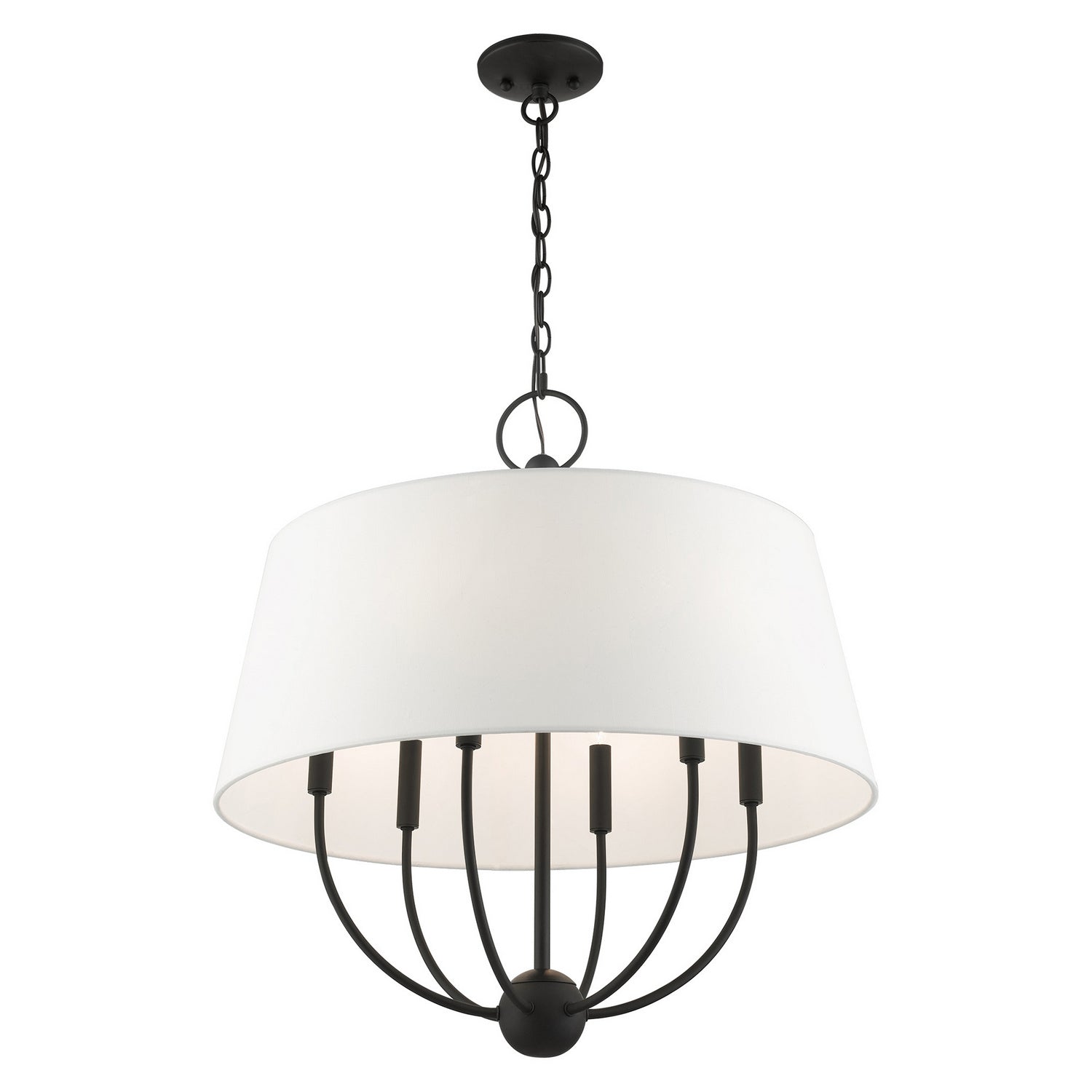 Livex Lighting - 49846-04 - Six Light Chandelier - Ridgecrest - Black