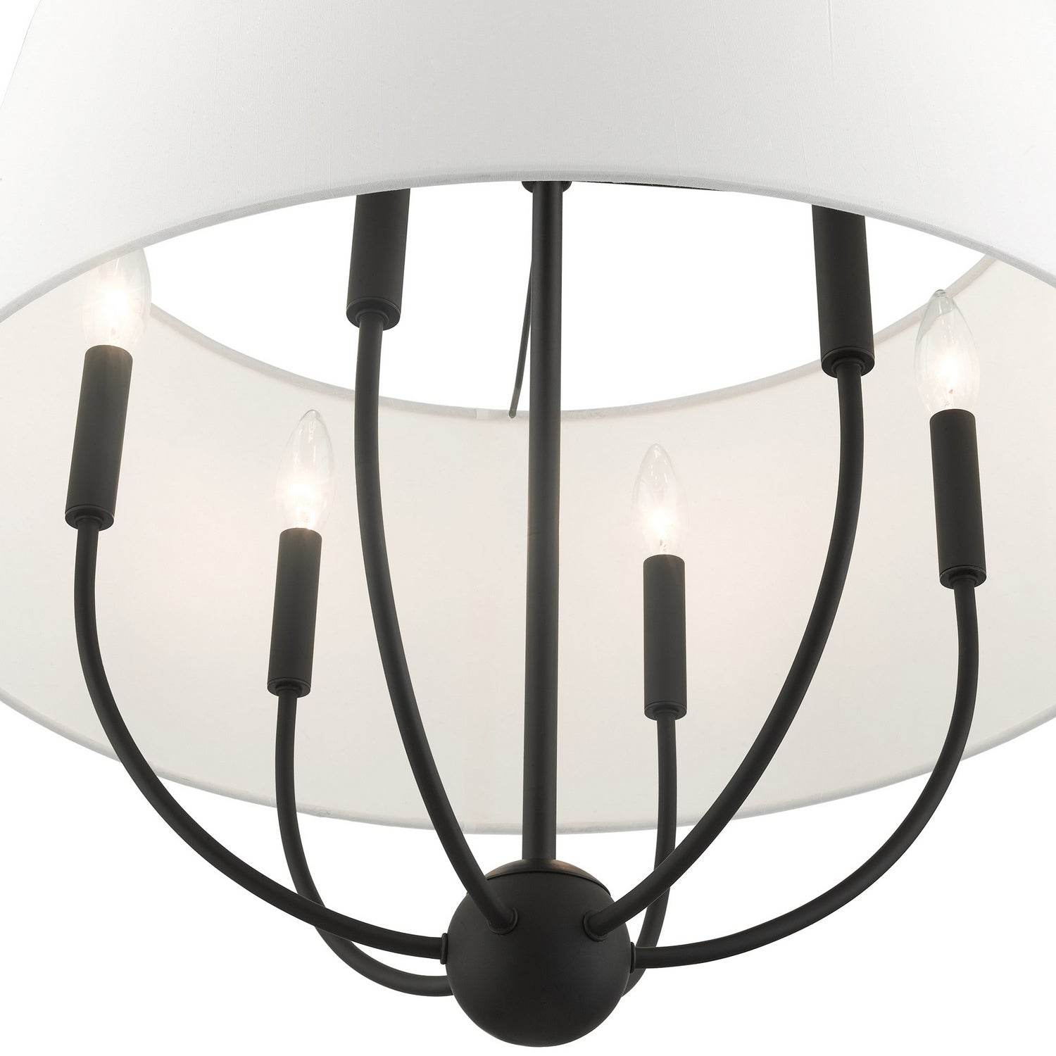 Livex Lighting - 49846-04 - Six Light Chandelier - Ridgecrest - Black