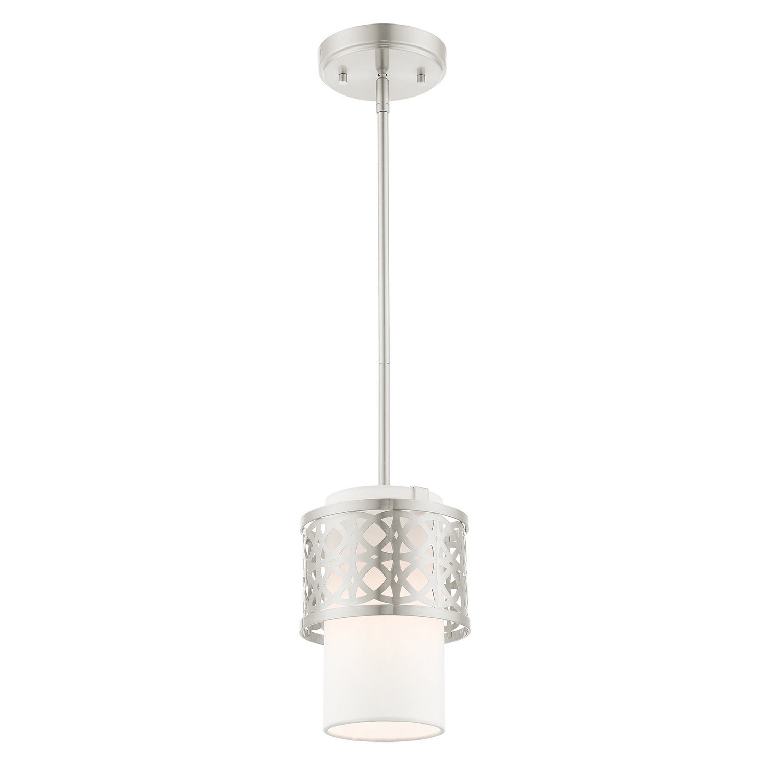 Livex Lighting - 49861-91 - One Light Mini Pendant - Calinda - Brushed Nickel