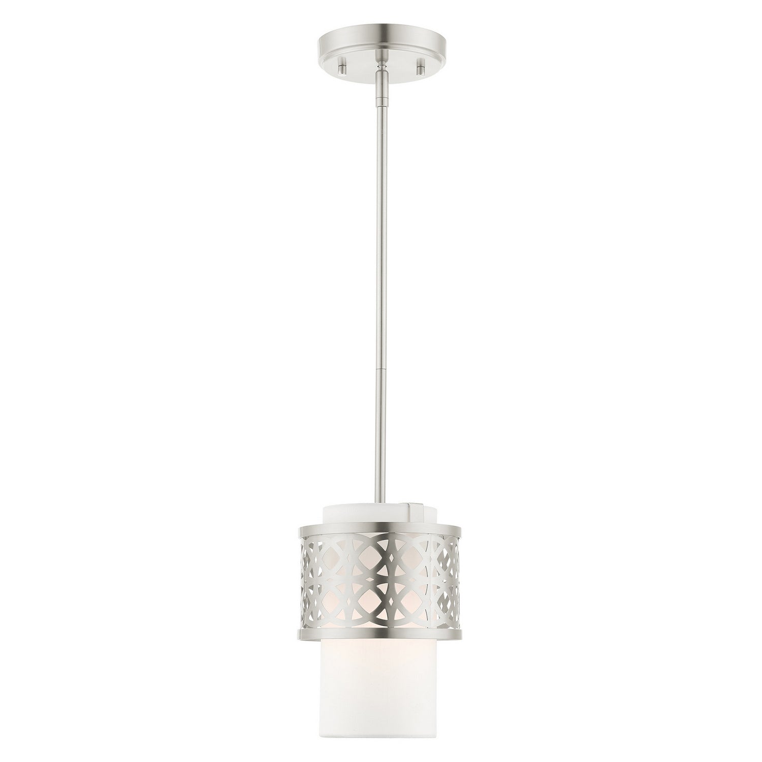 Livex Lighting - 49861-91 - One Light Mini Pendant - Calinda - Brushed Nickel