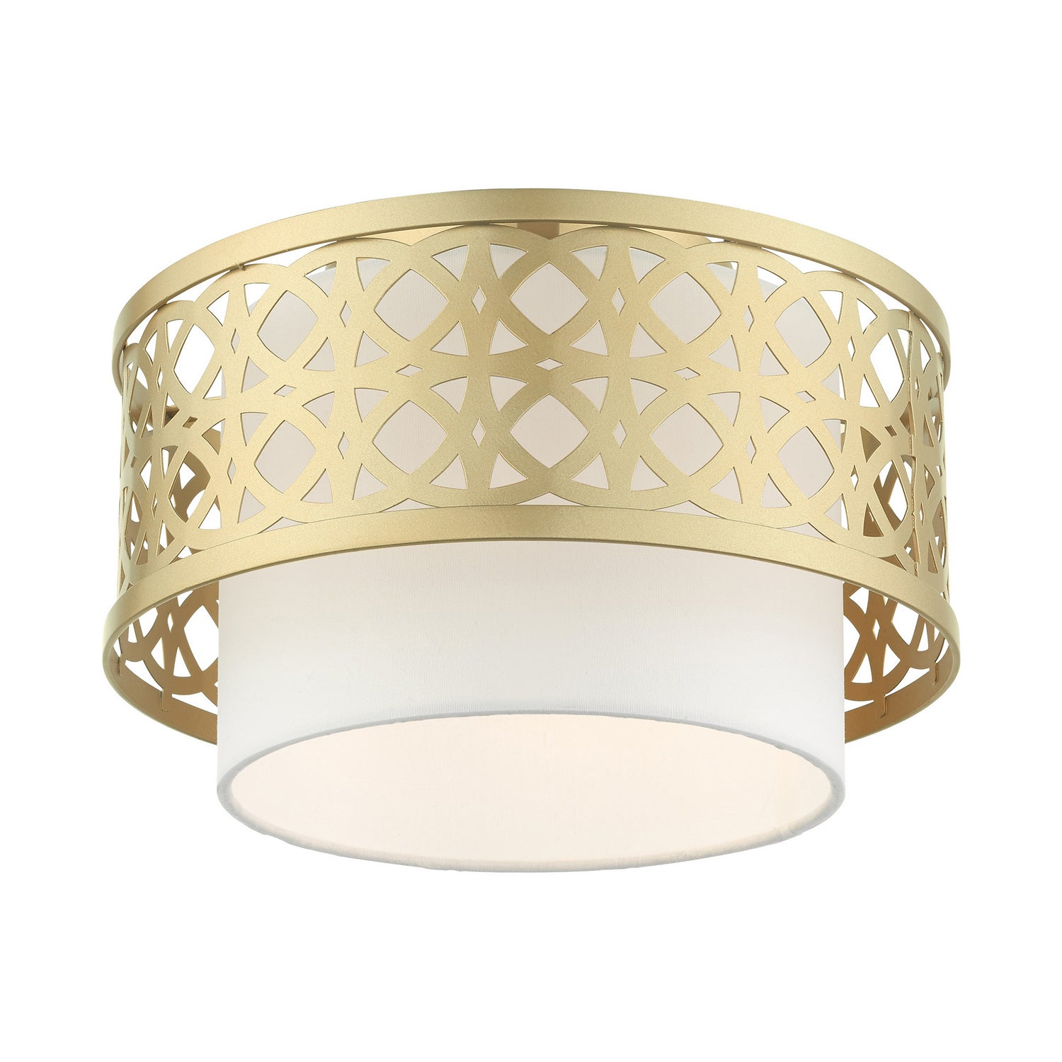 Livex Lighting - 49862-33 - One Light Semi Flush Mount - Calinda - Soft Gold