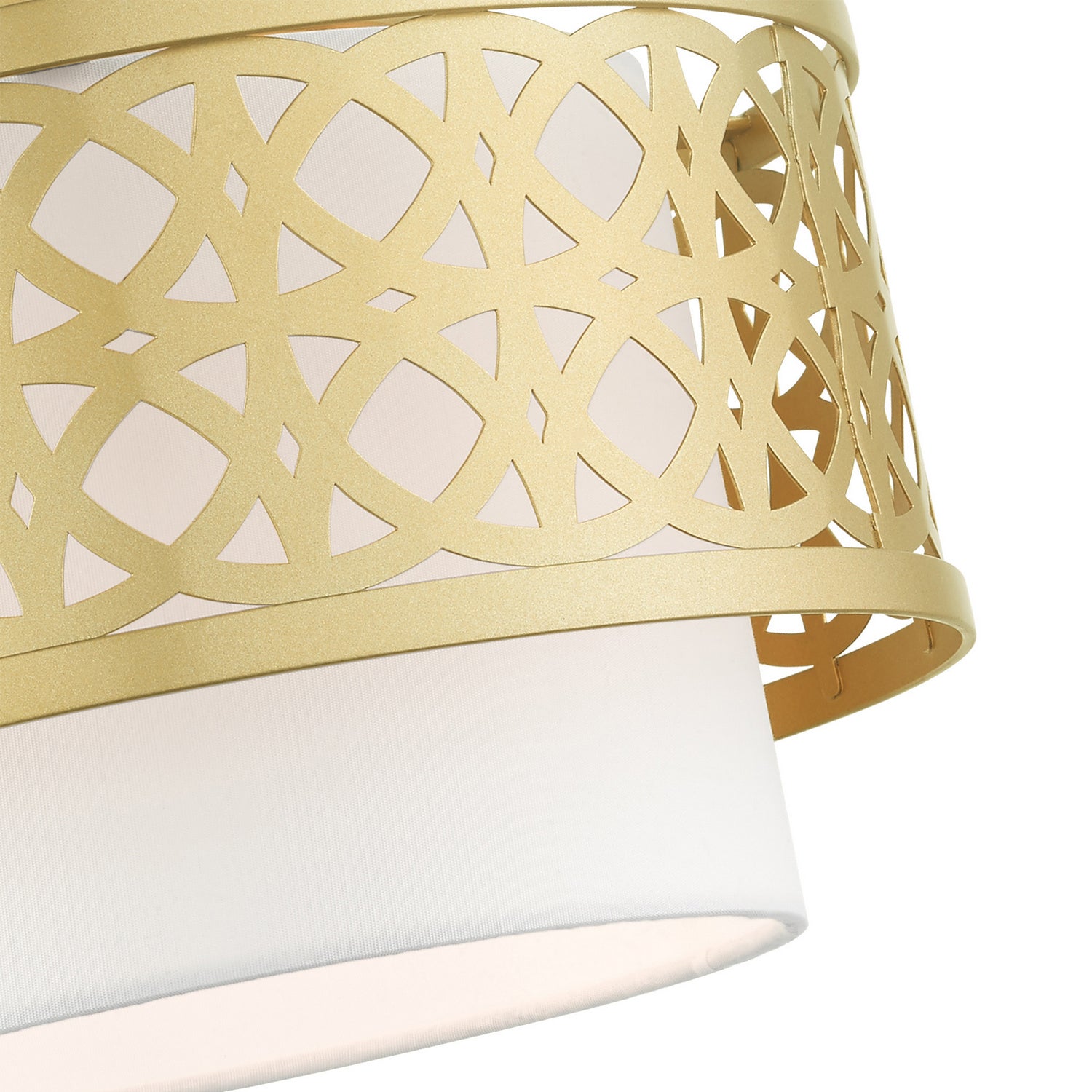 Livex Lighting - 49862-33 - One Light Semi Flush Mount - Calinda - Soft Gold