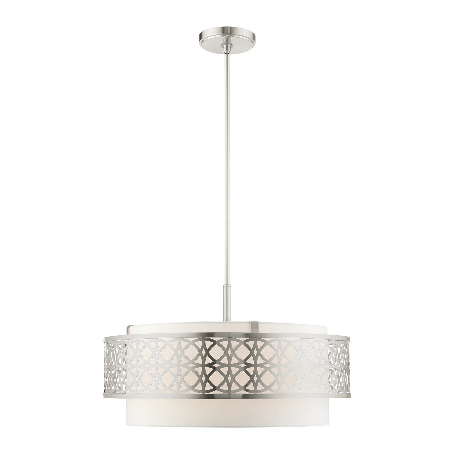 Livex Lighting - 49870-91 - Five Light Chandelier - Calinda - Brushed Nickel