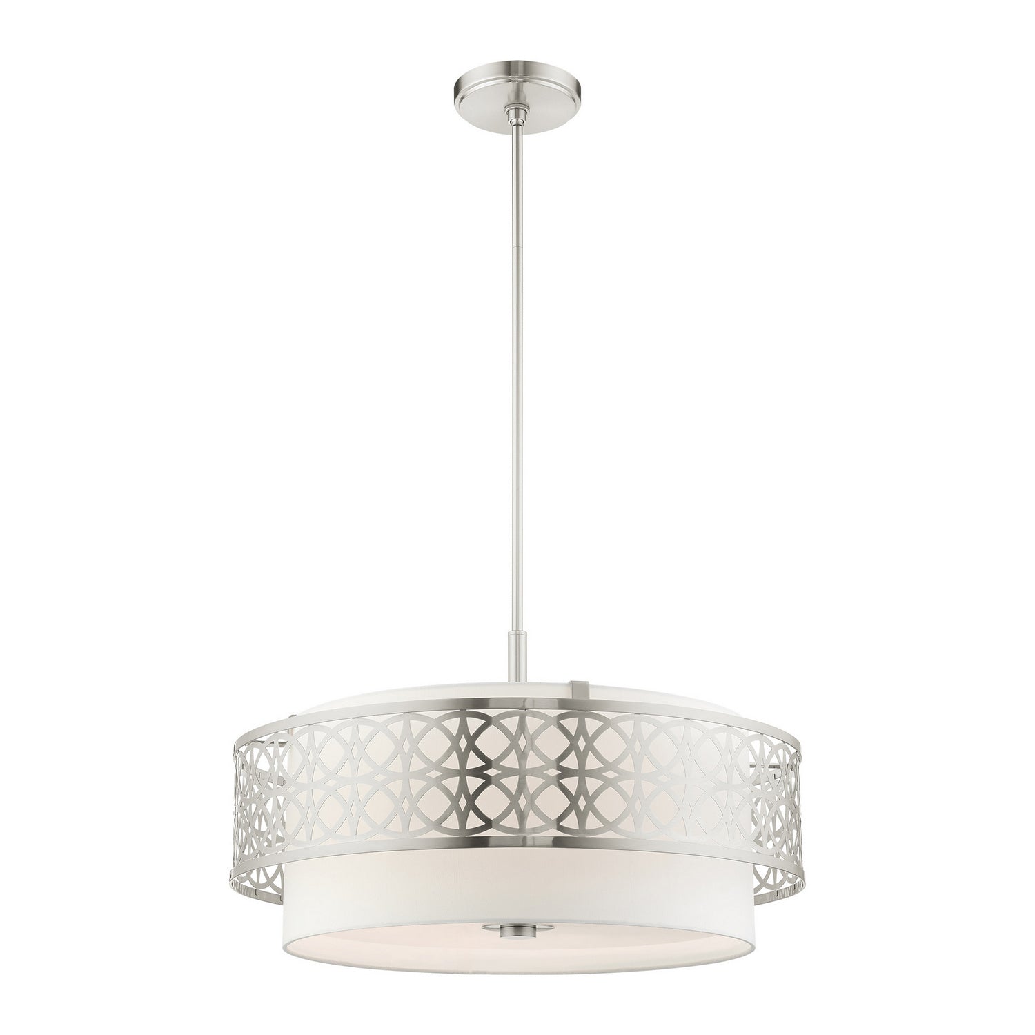 Livex Lighting - 49870-91 - Five Light Chandelier - Calinda - Brushed Nickel