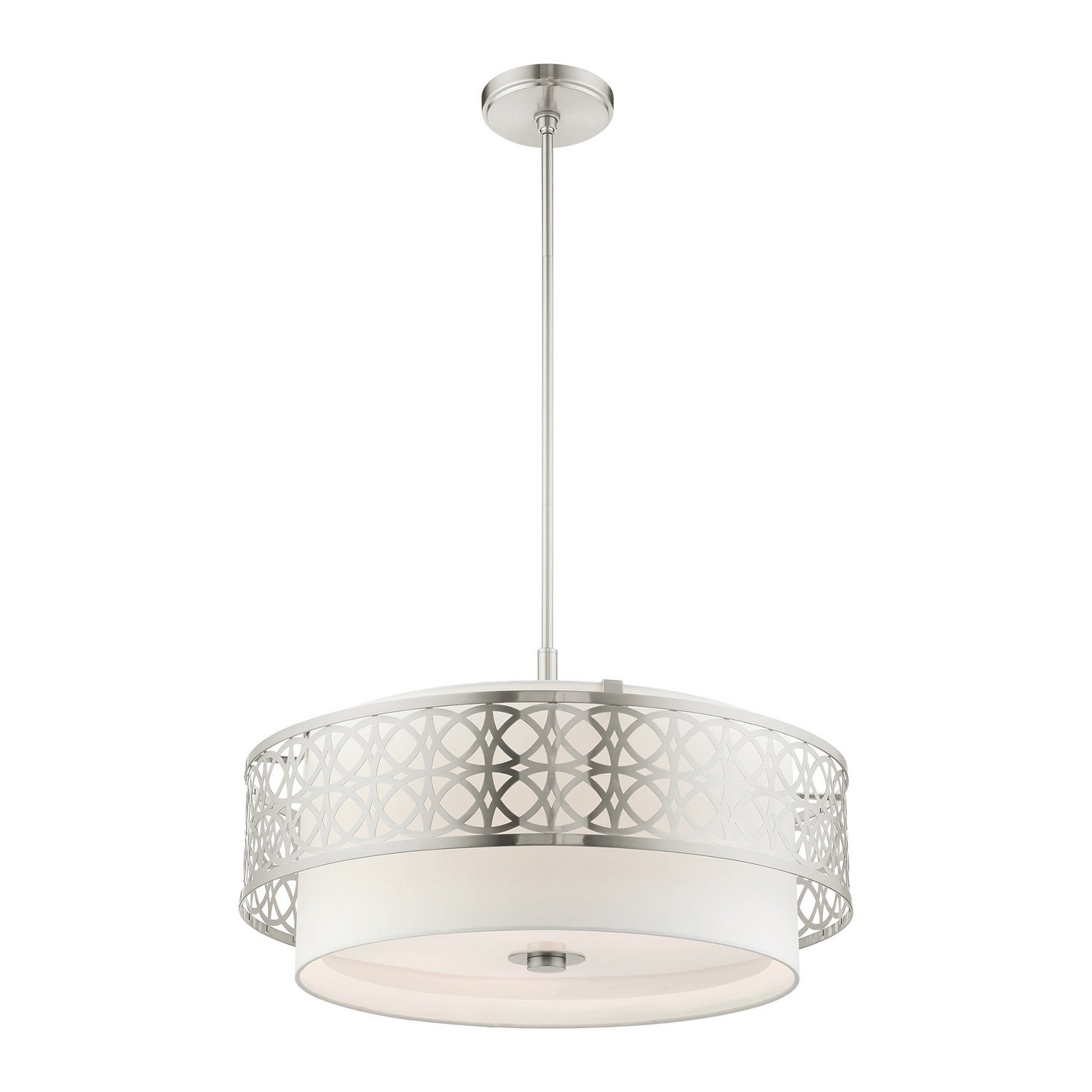 Livex Lighting - 49870-91 - Five Light Chandelier - Calinda - Brushed Nickel