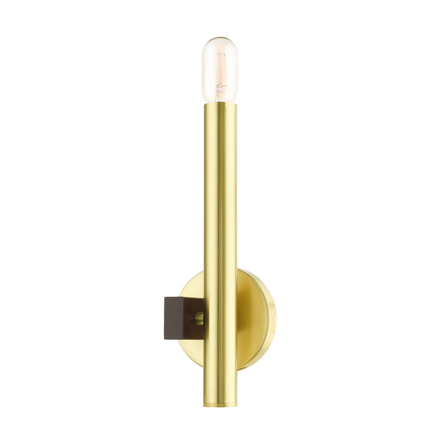 Livex Lighting - 49991-12 - One Light Wall Sconce - Helsinki - Satin Brass w/ Bronzes