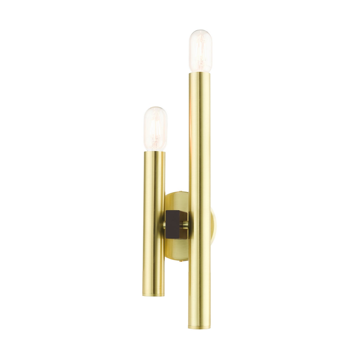 Livex Lighting - 49992-12 - Two Light Wall Sconce - Helsinki - Satin Brass w/ Bronzes