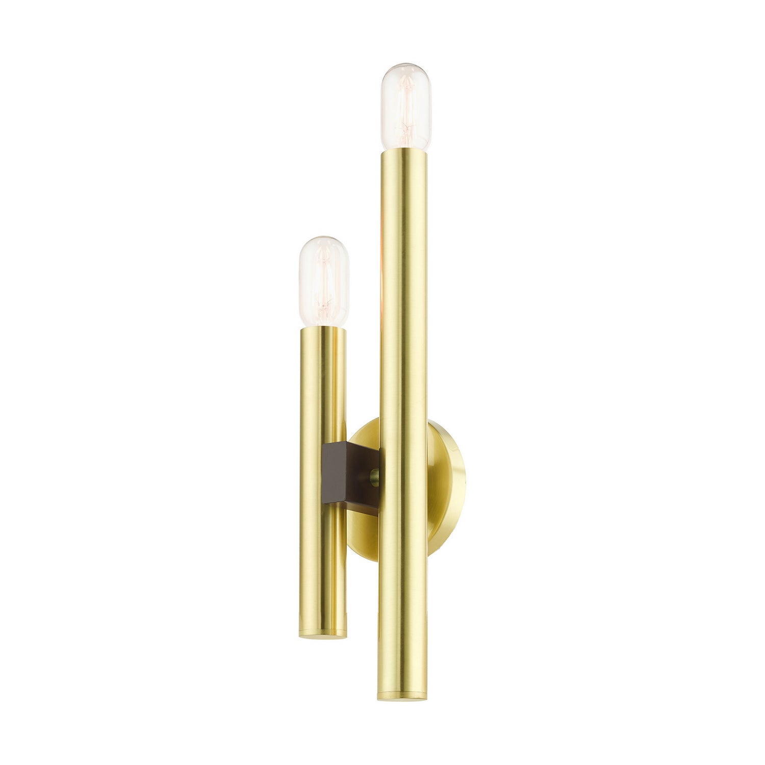 Livex Lighting - 49992-12 - Two Light Wall Sconce - Helsinki - Satin Brass w/ Bronzes