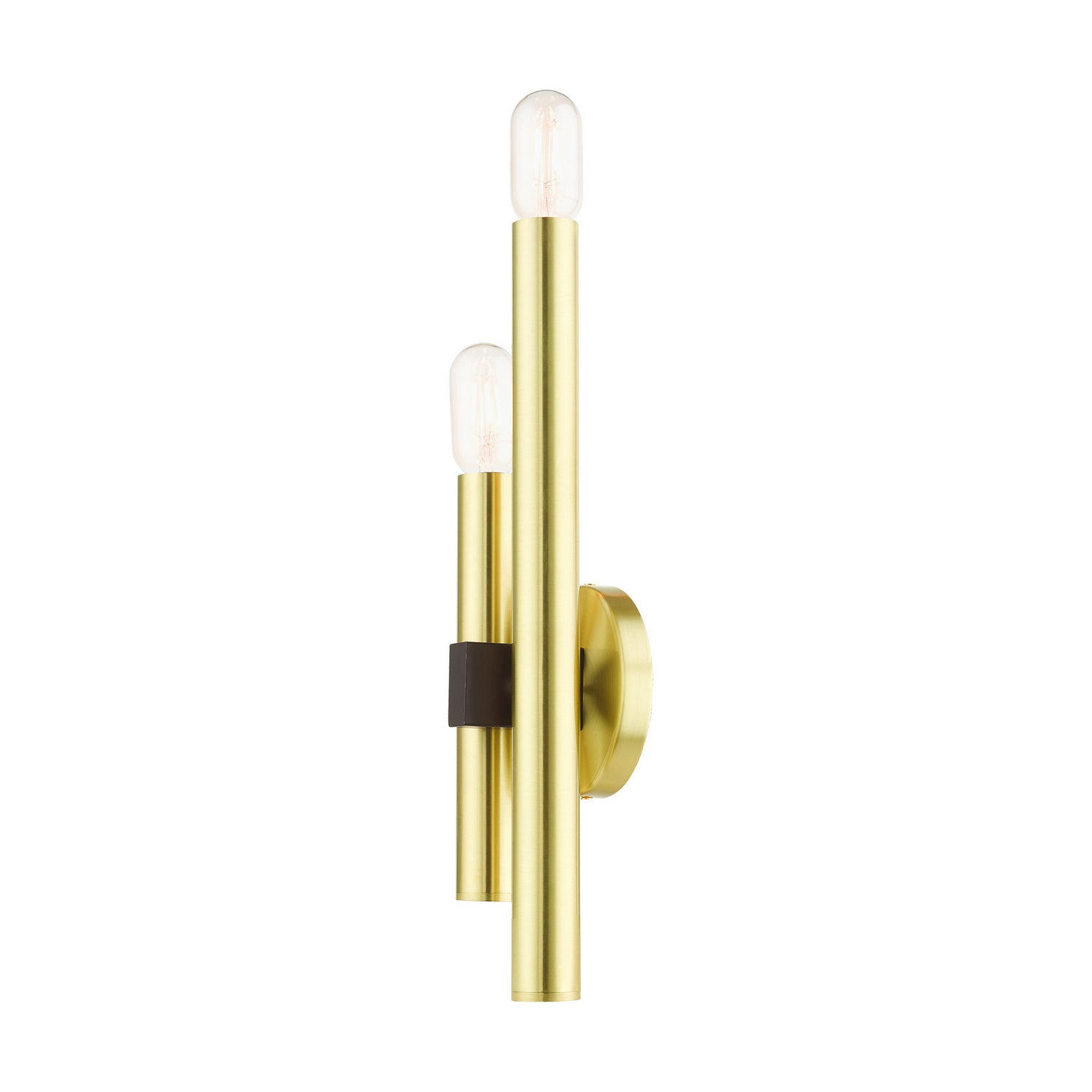 Livex Lighting - 49992-12 - Two Light Wall Sconce - Helsinki - Satin Brass w/ Bronzes
