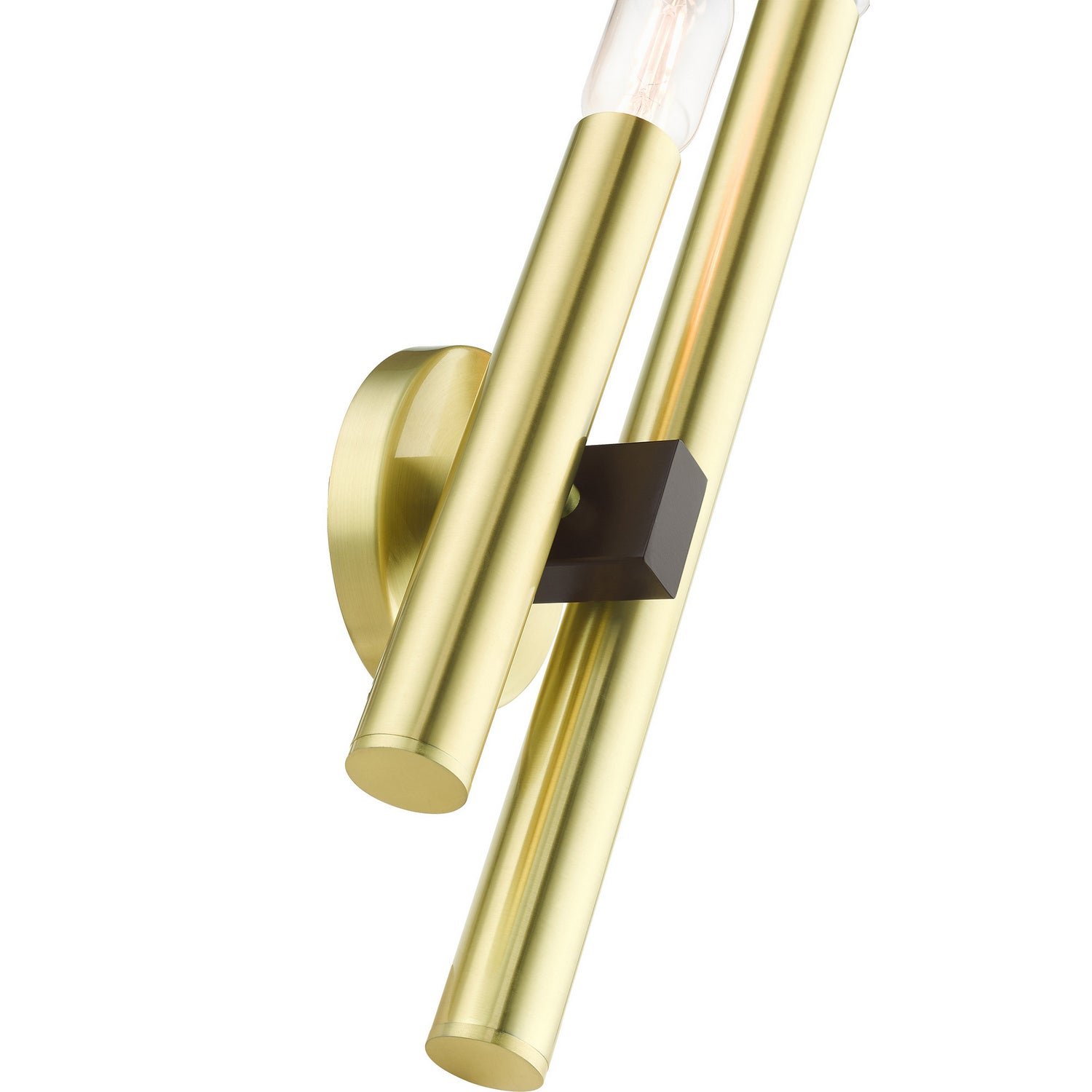 Livex Lighting - 49992-12 - Two Light Wall Sconce - Helsinki - Satin Brass w/ Bronzes