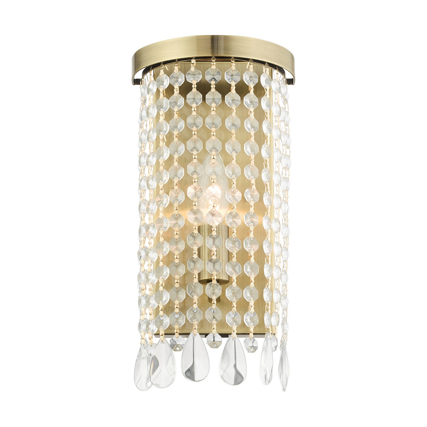 Livex Lighting - 51061-01 - One Light Wall Sconce - Elizabeth - Antique Brass