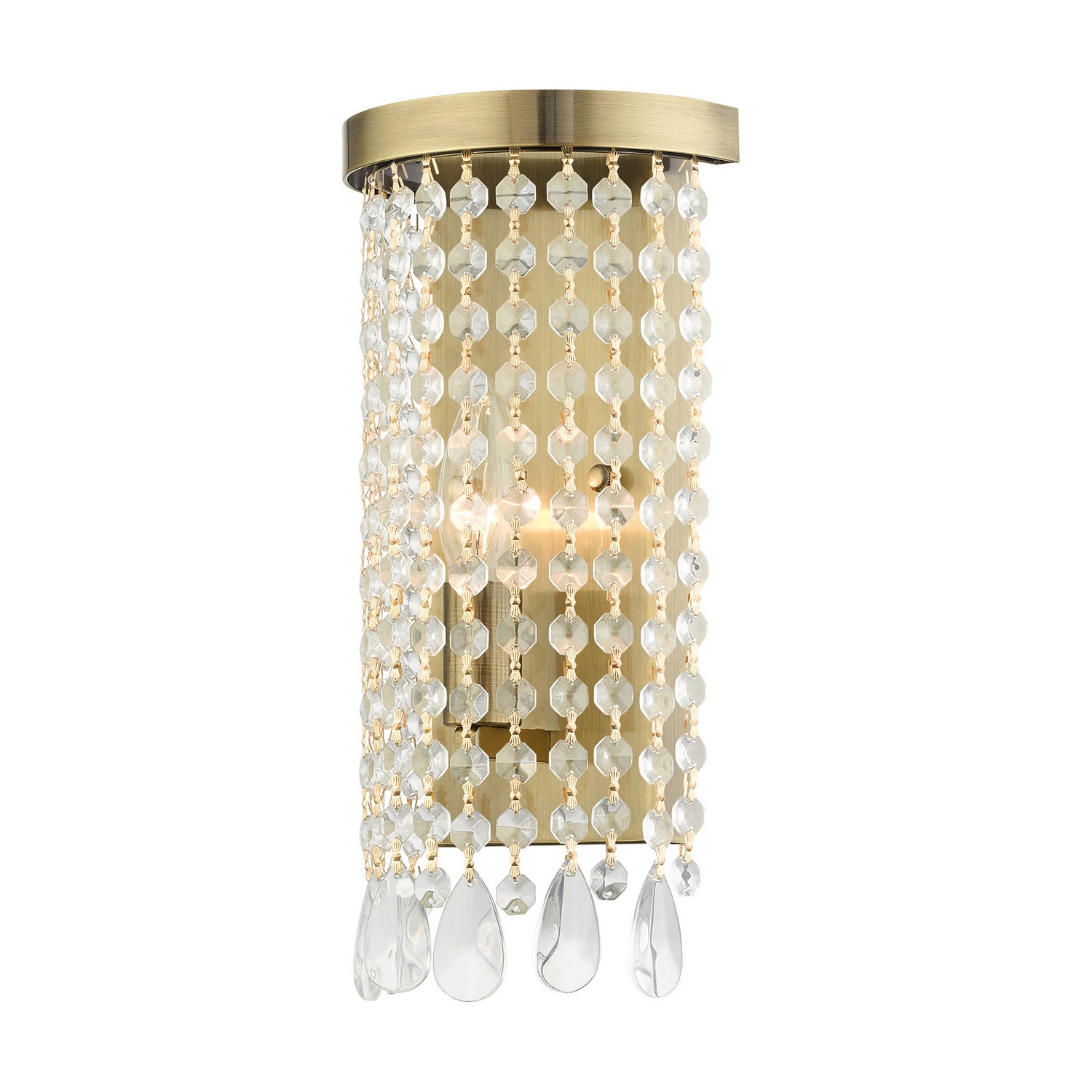 Livex Lighting - 51061-01 - One Light Wall Sconce - Elizabeth - Antique Brass