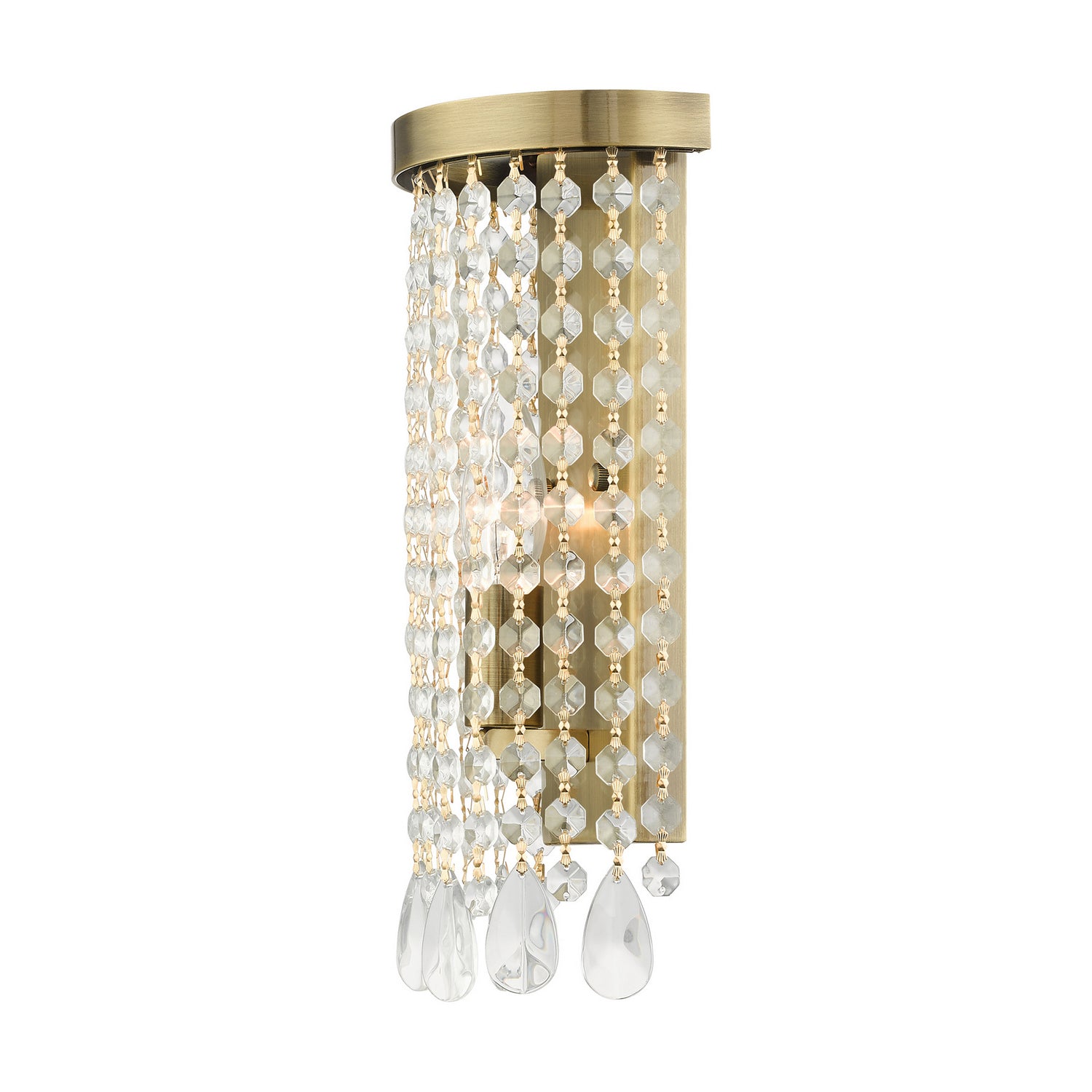 Livex Lighting - 51061-01 - One Light Wall Sconce - Elizabeth - Antique Brass