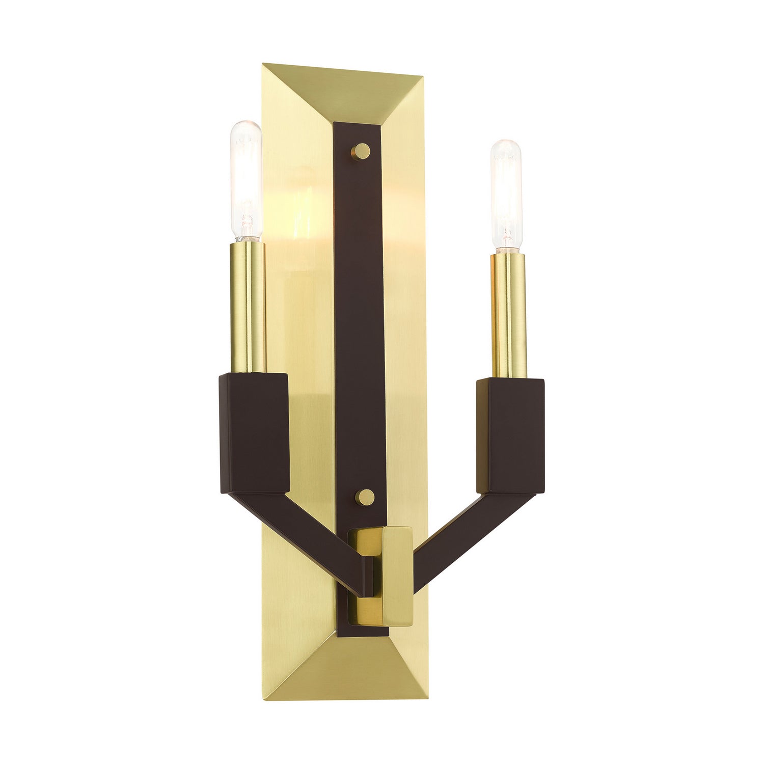 Livex Lighting - 51162-12 - Two Light Wall Sconce - Beckett - Satin Brass and Bronze